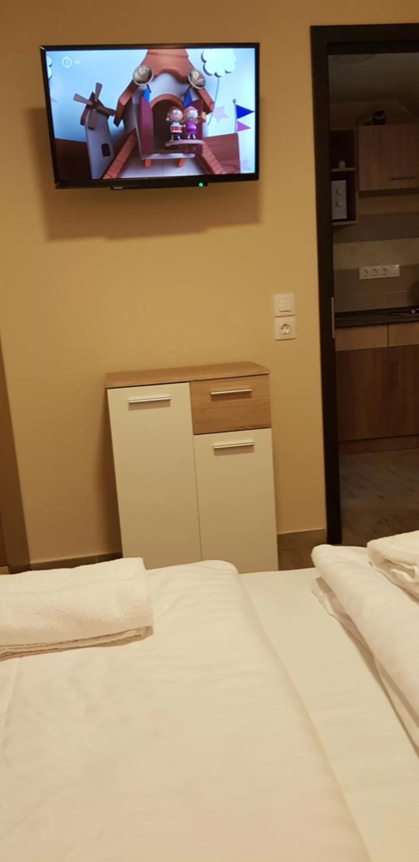 Bed in Central Panzió Gyula