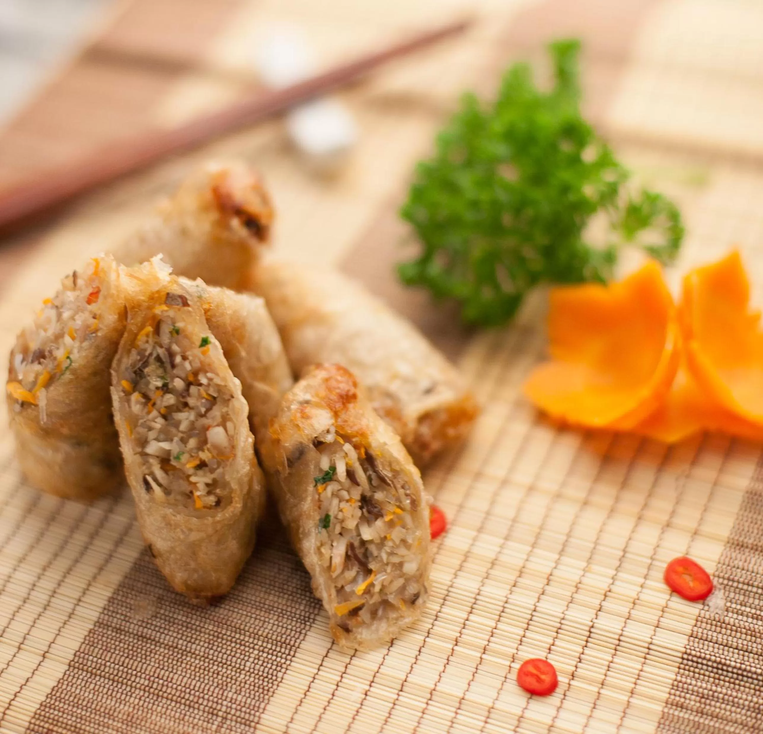 Food close-up in Aquari Hotel