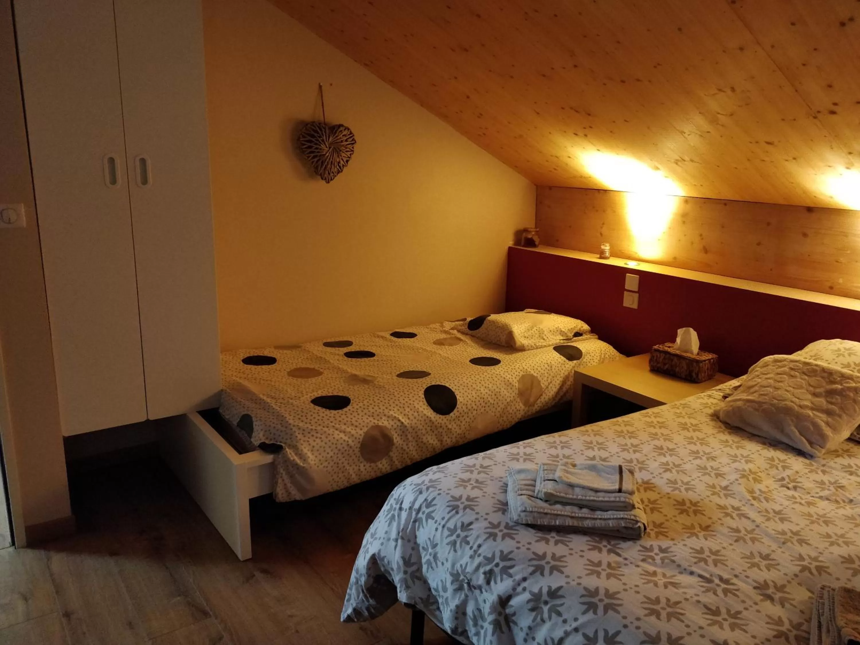 Bed in Chambre Chaleureuse chez l'habitant