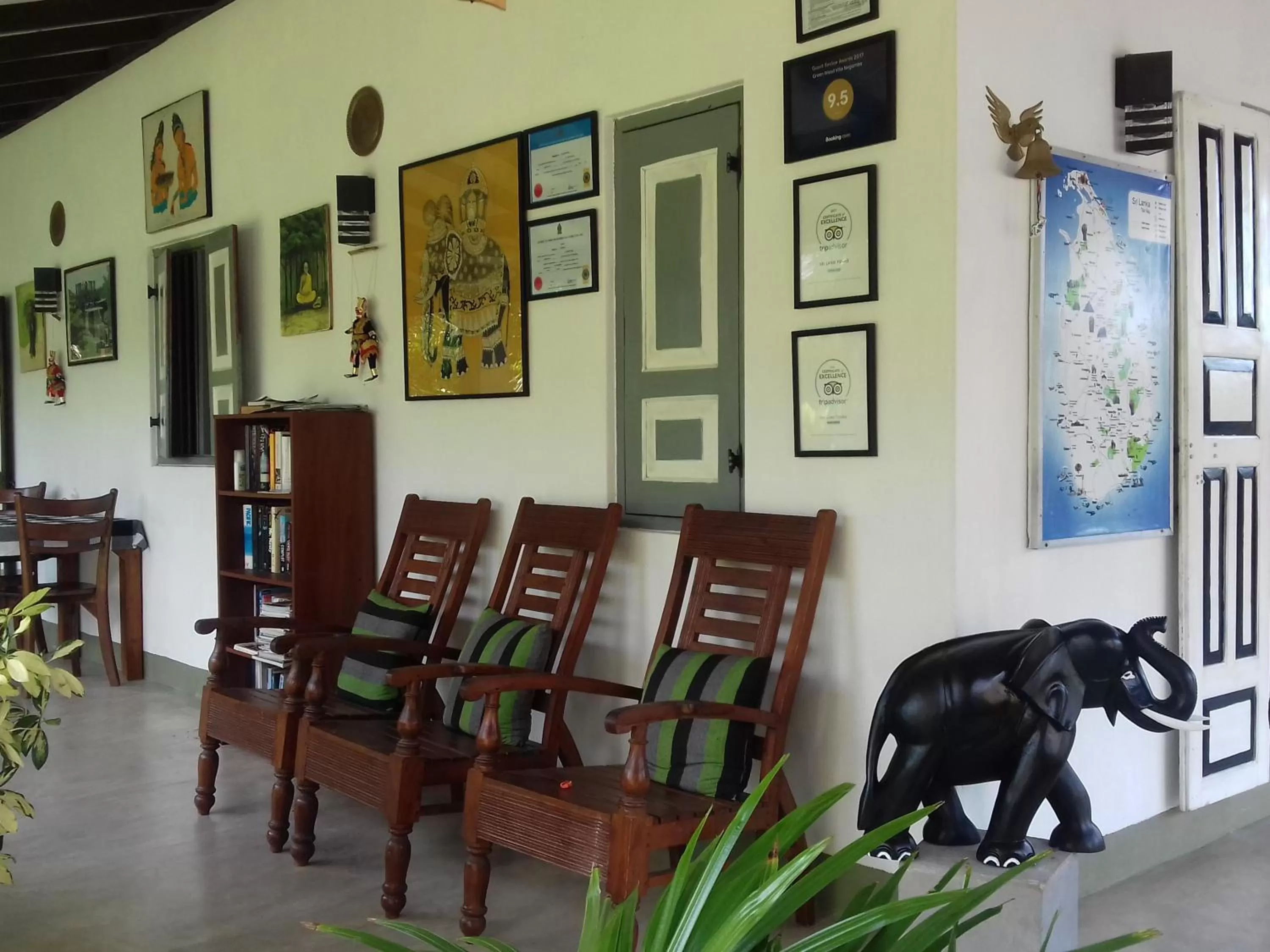 Living room in Green Wood Villa Negombo