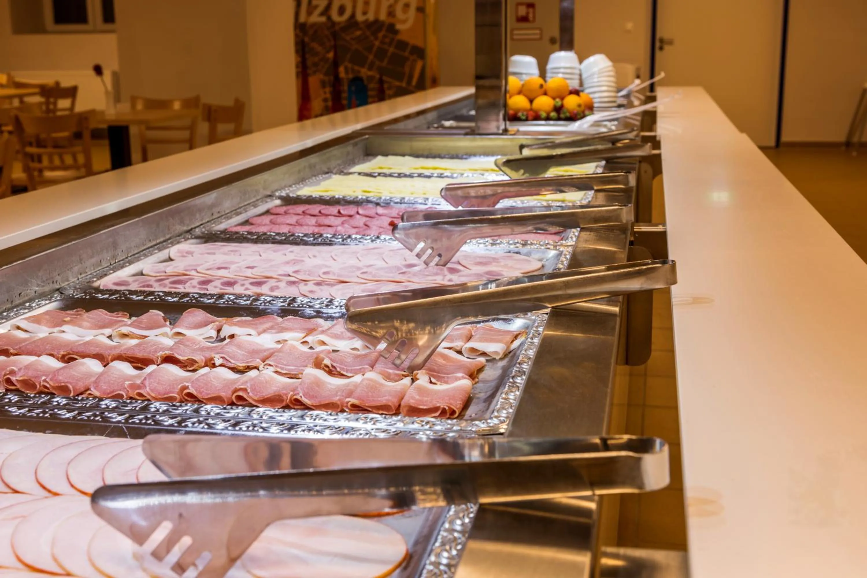 Buffet breakfast in a&o Salzburg Hauptbahnhof