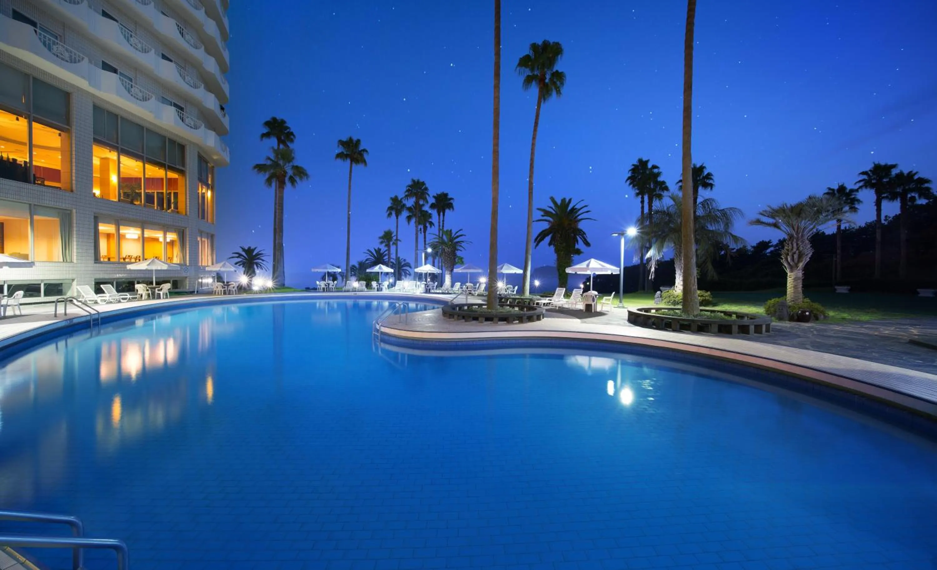 Pool view in Seogwipo KAL Hotel