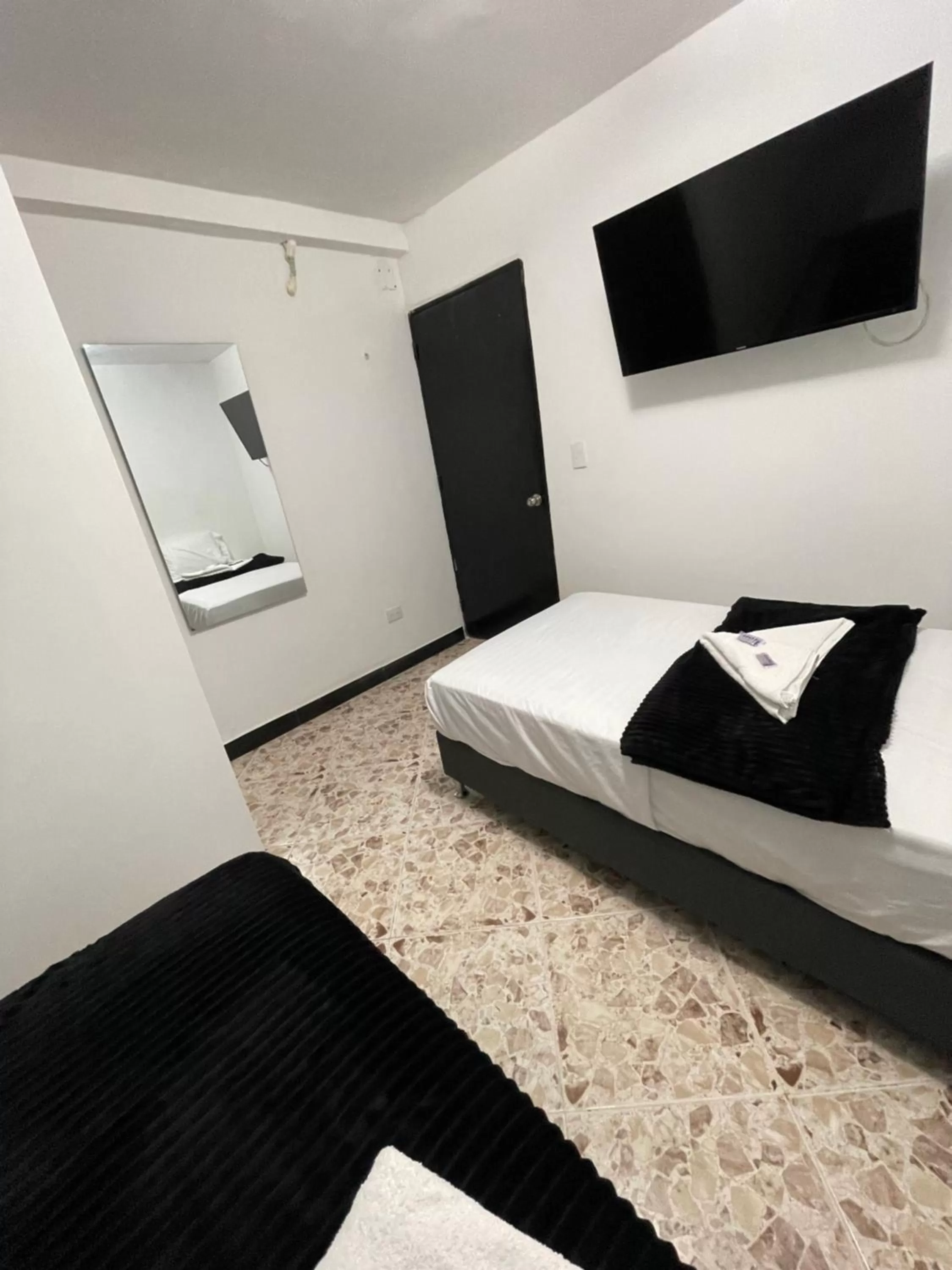 Bed in Hotel De León Estadio