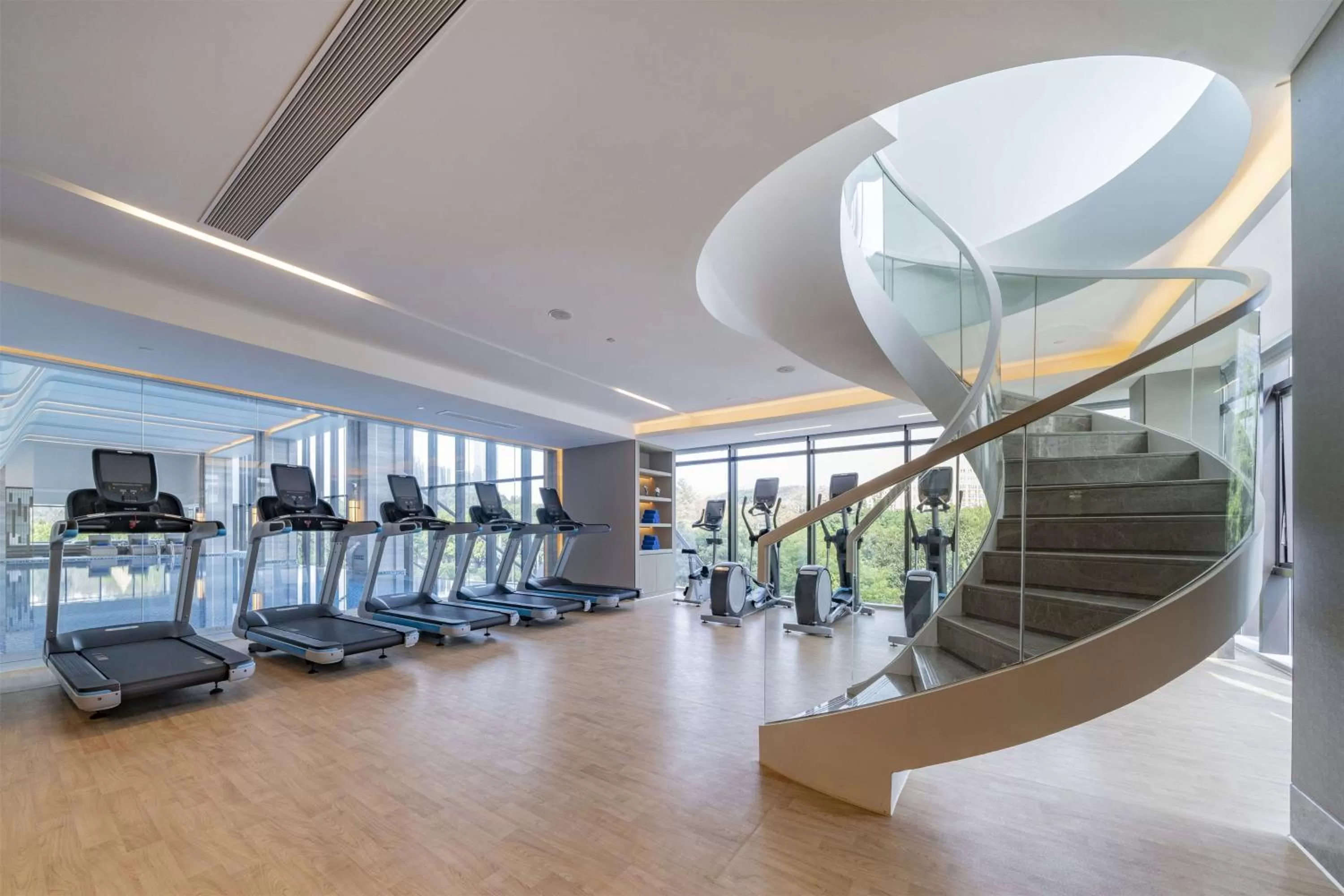 Fitness centre/facilities in DoubleTree By Hilton Shenzhen Nanshan Hotel & Residences