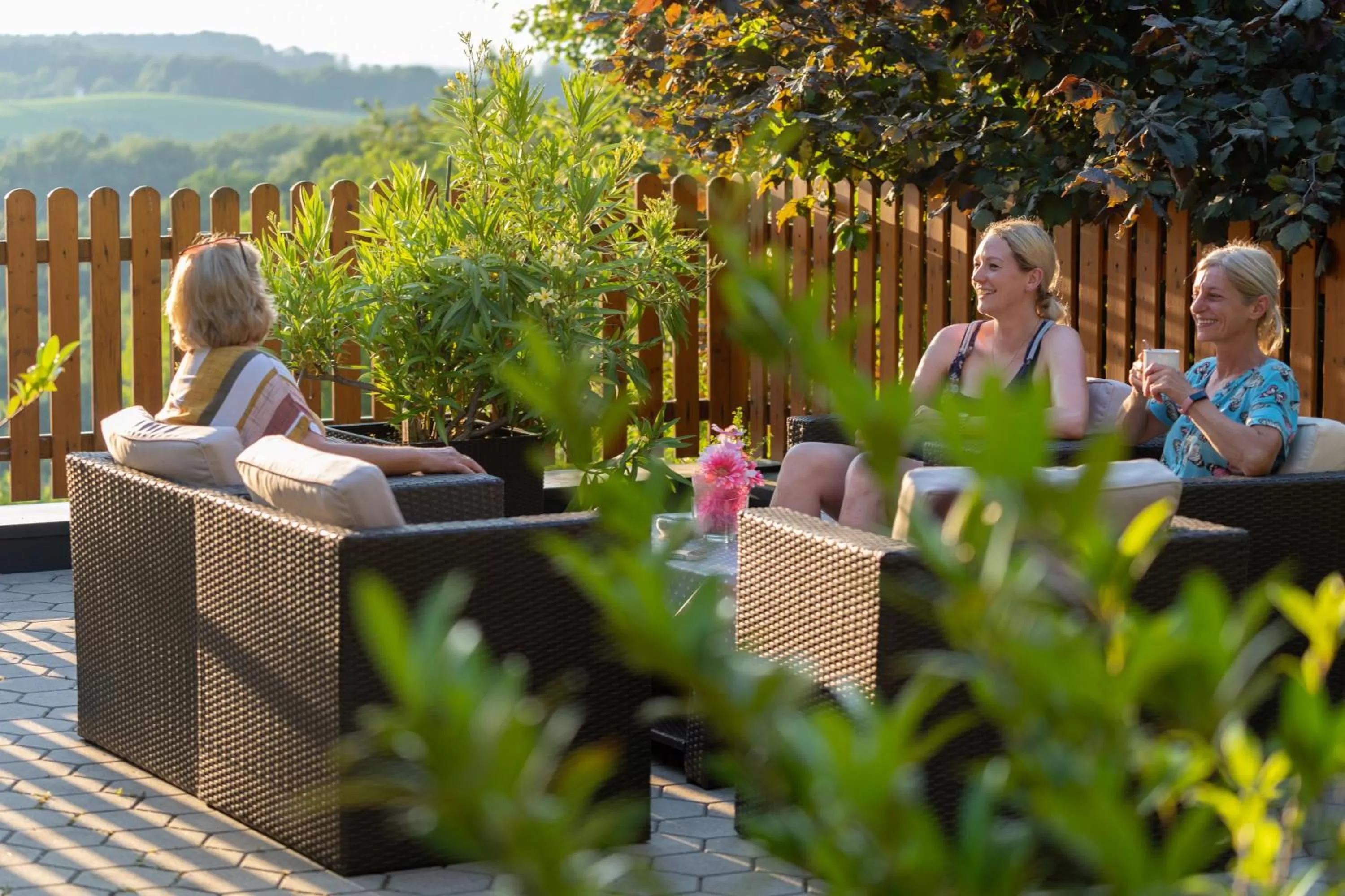 Balcony/Terrace in Hotel Garni Oasis Loipersdorf