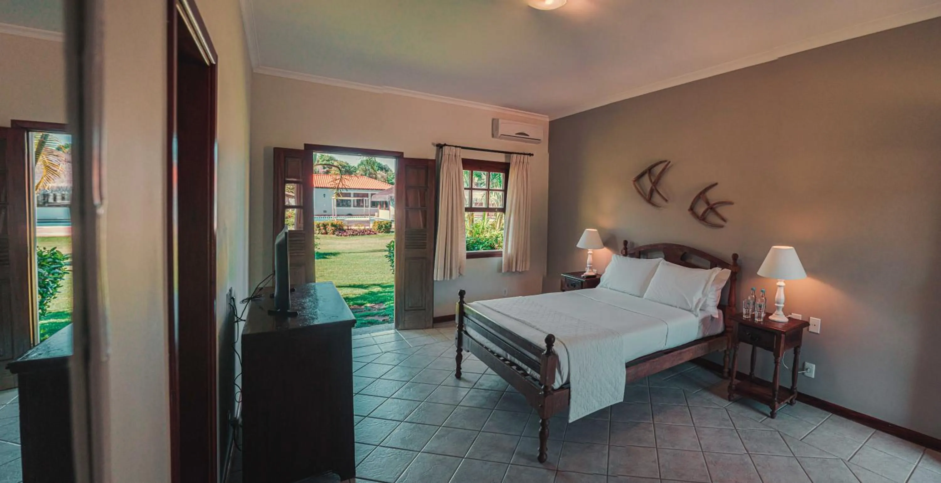 Bed in Vila Angatu Eco Resort & SPA