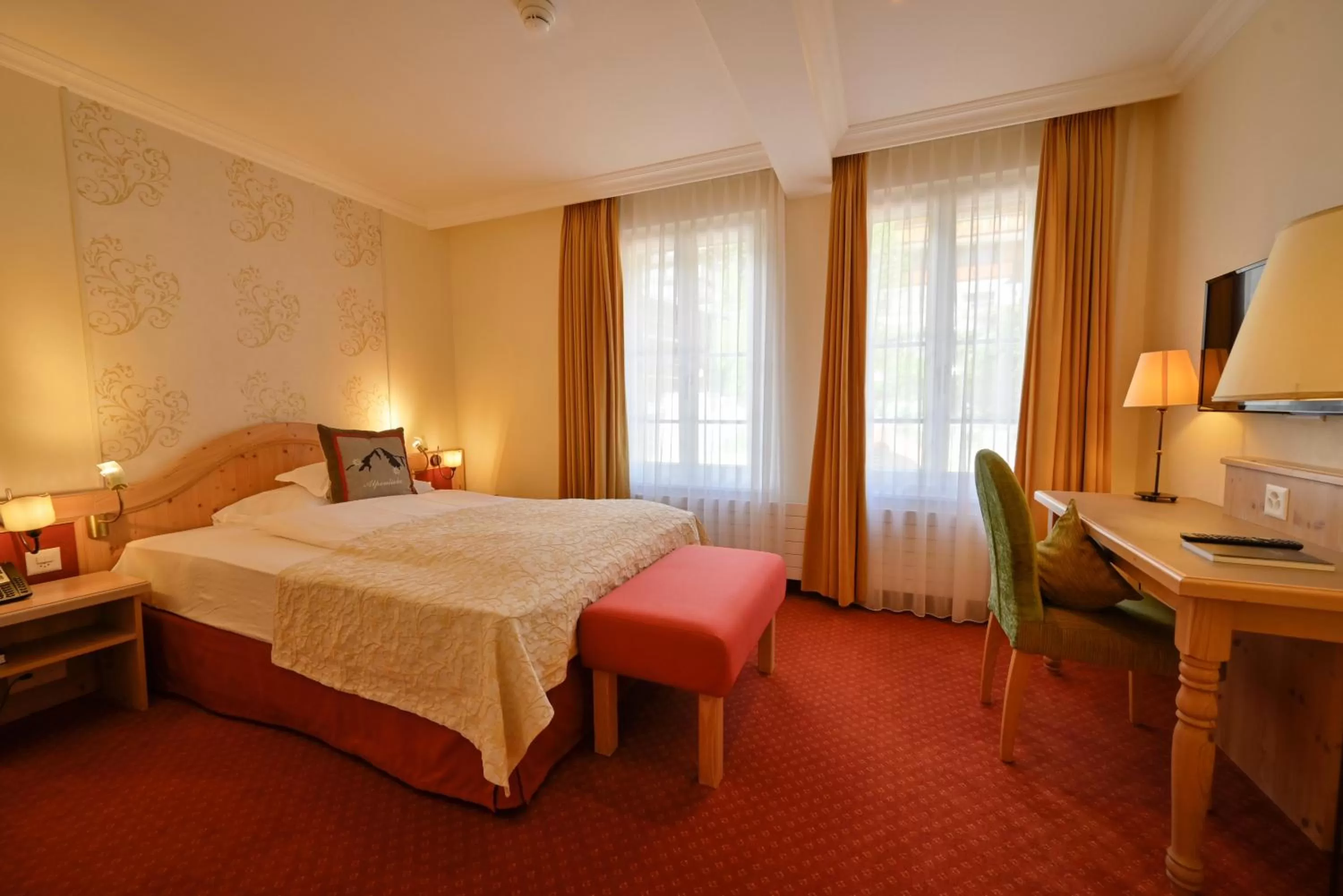 Photo of the whole room, Bed in Romantik Hotel Schweizerhof