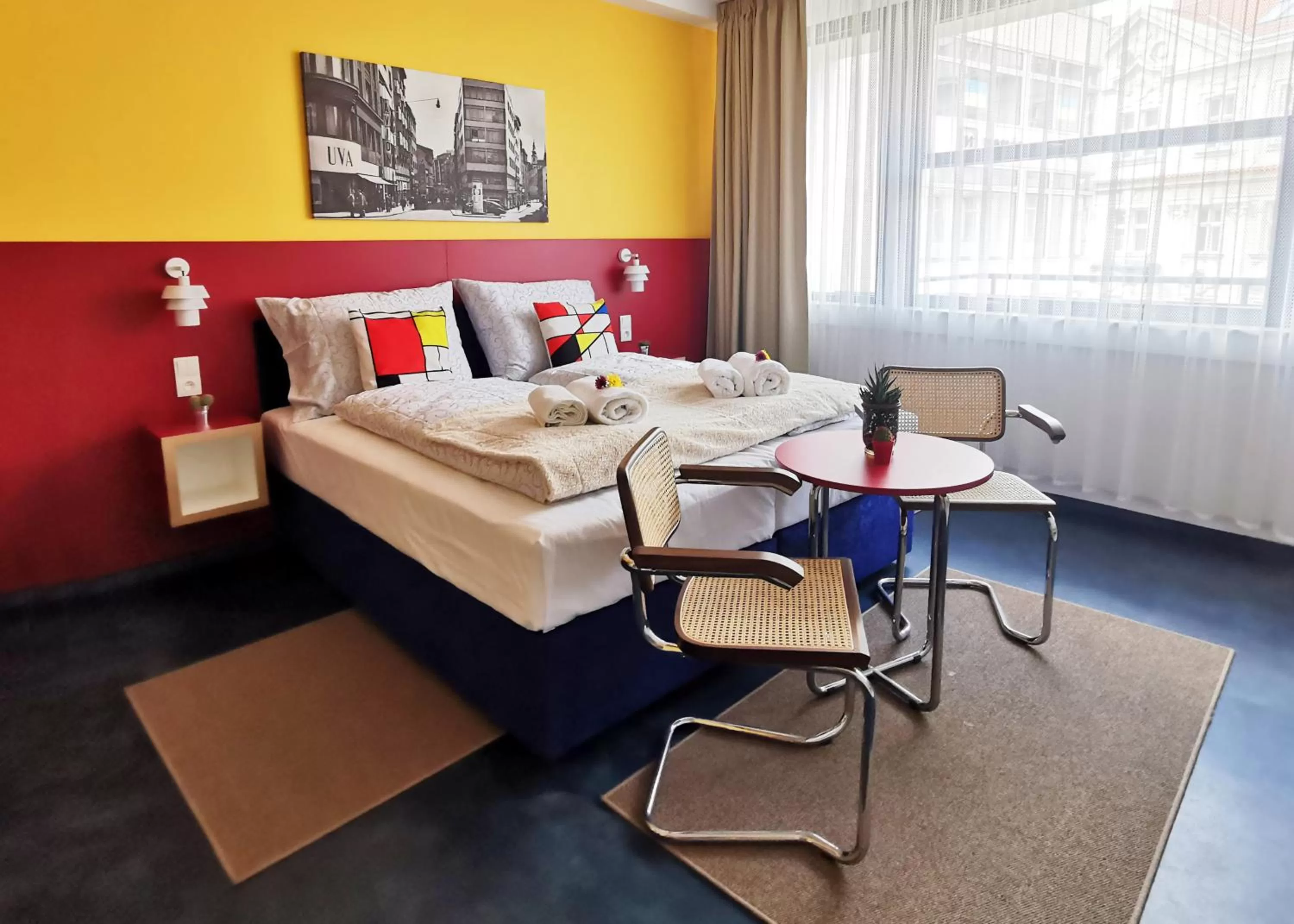 Bed in Hotel Avion - National Cultural Monument - ICONIC HOUSES ORG