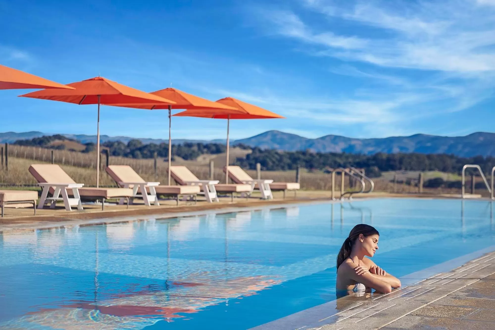 Pool view in Carneros Resort and Spa