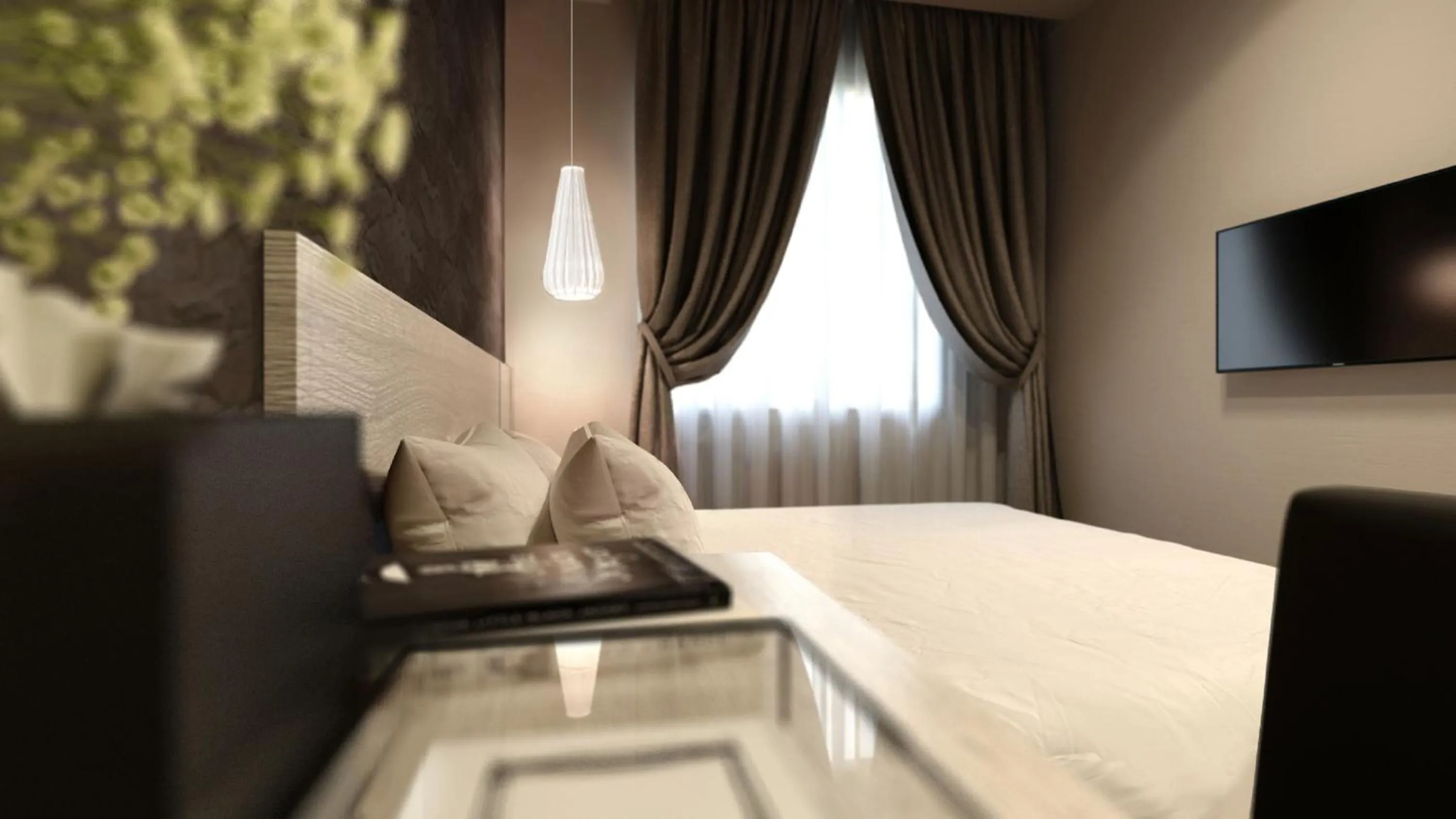 Bedroom, Bed in The Square Hotel