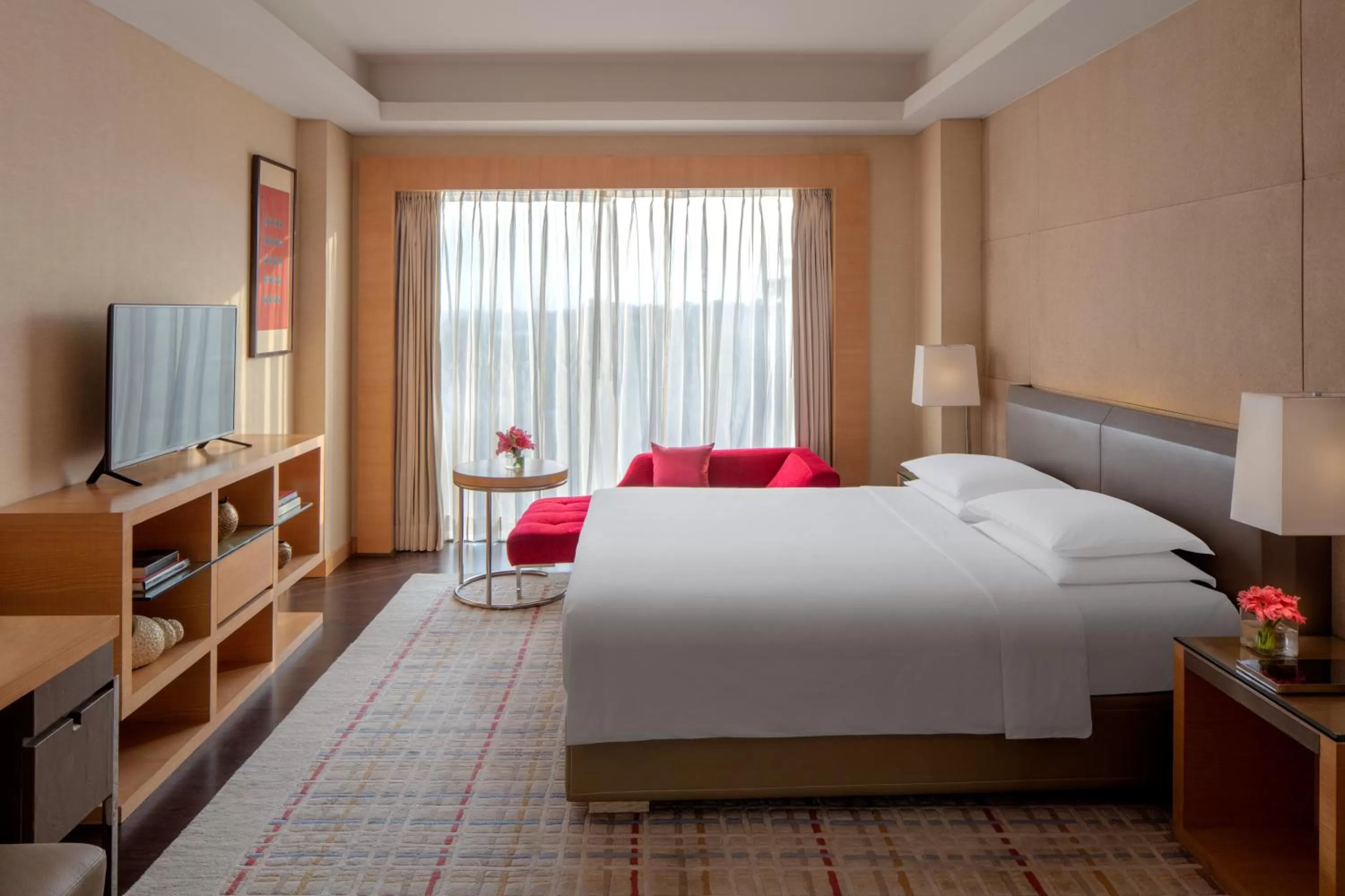 Photo of the whole room, Bed in Hyatt Regency Chandigarh