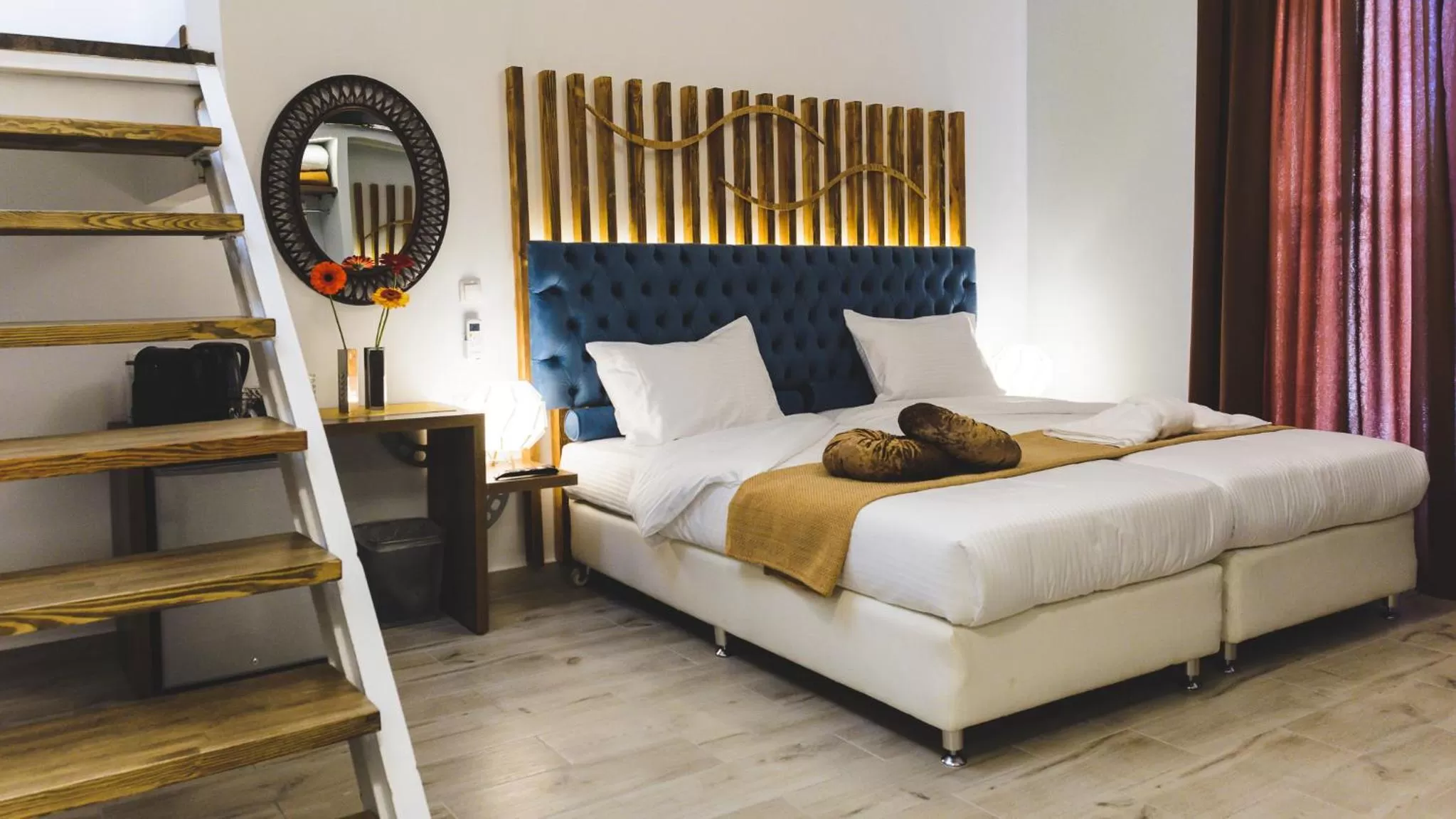 Bed in Dome Rooms Downtown