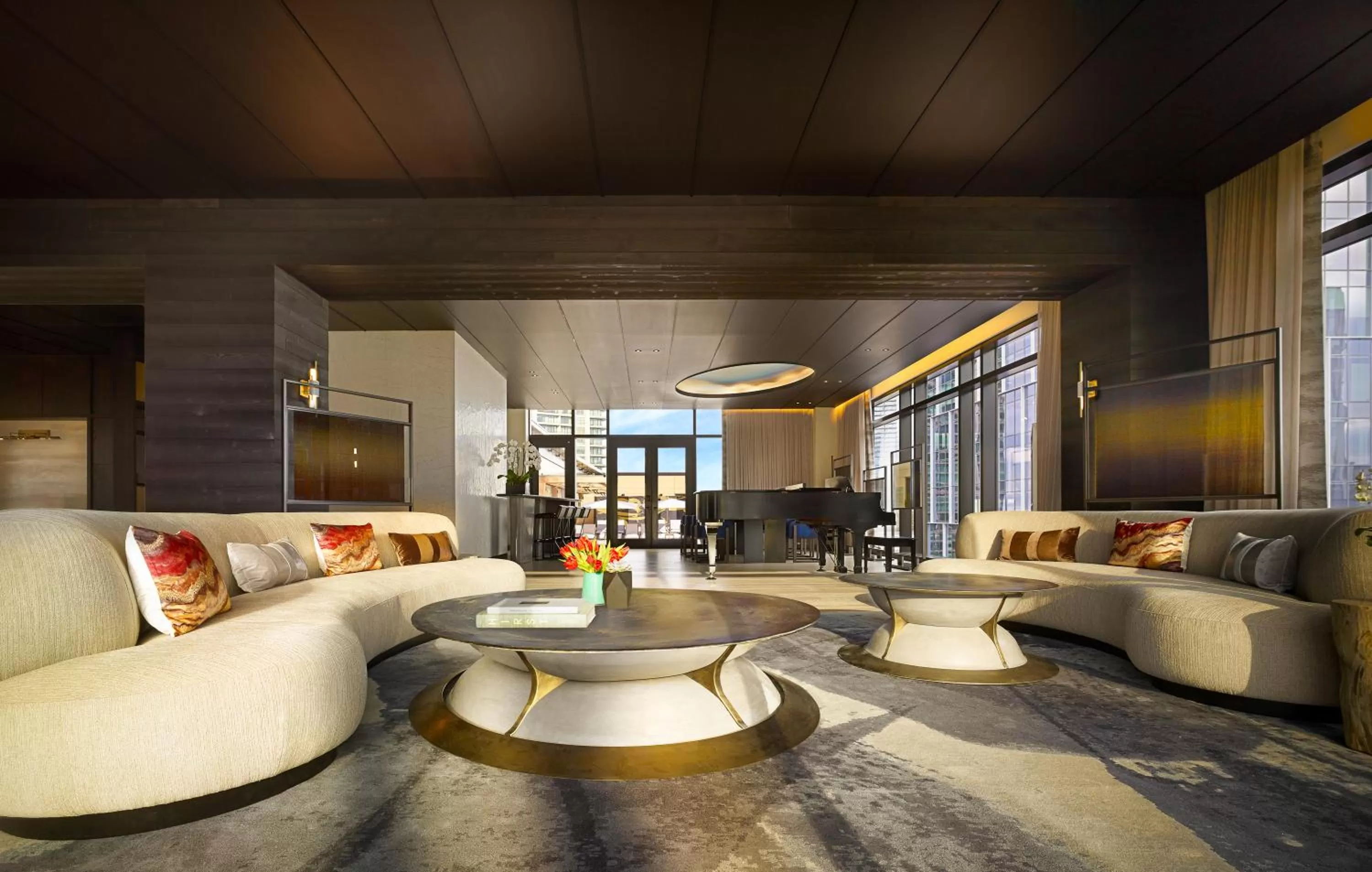 Living room in Nobu Hotel Atlanta