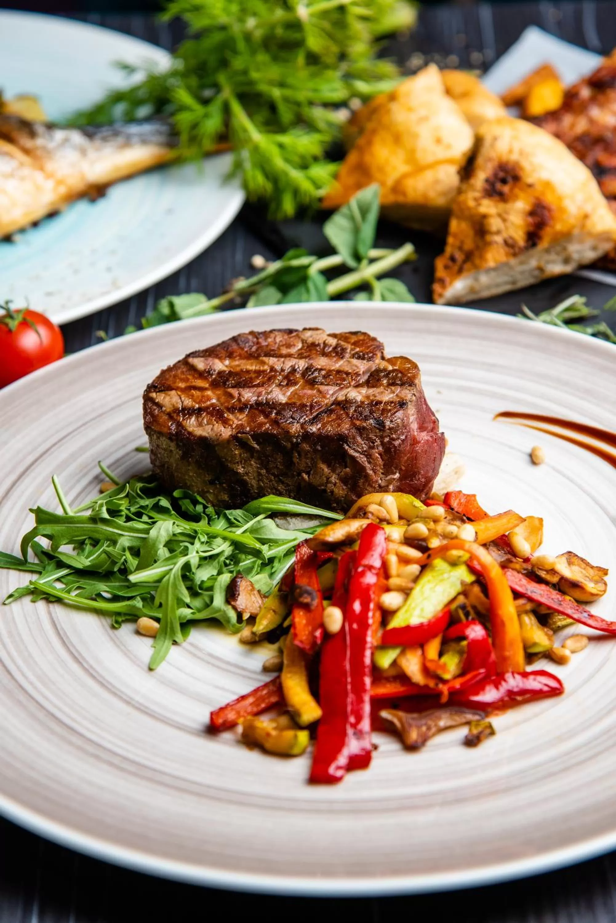 Food close-up in Putnik Inn Belgrade
