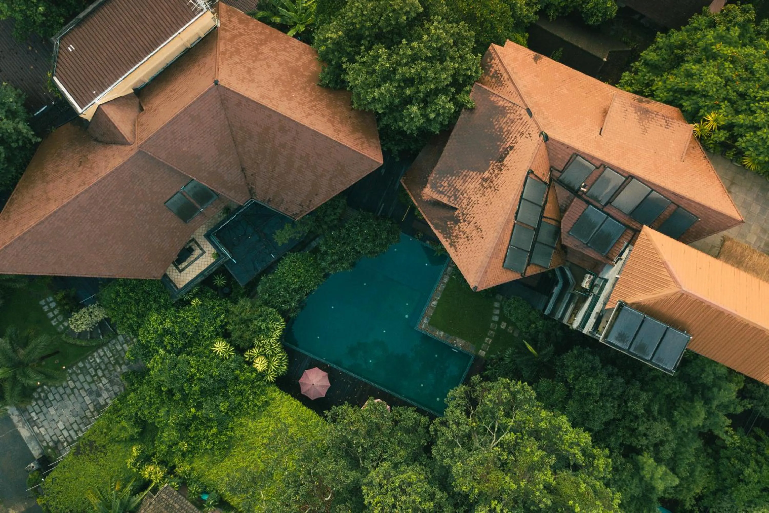 Pool view in Kireethara Boutique Resort