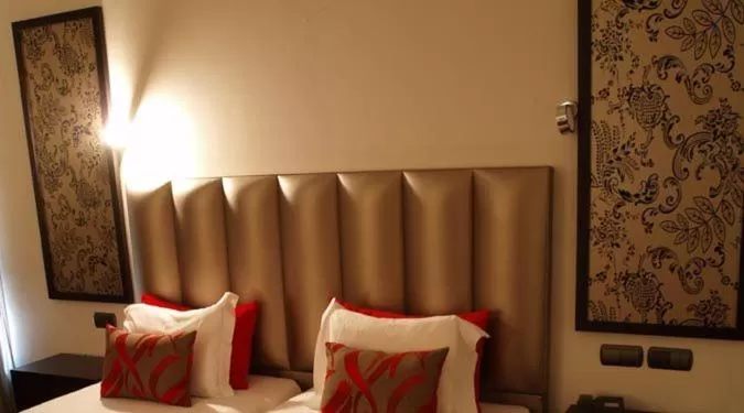 Bed in Hotel Dighton