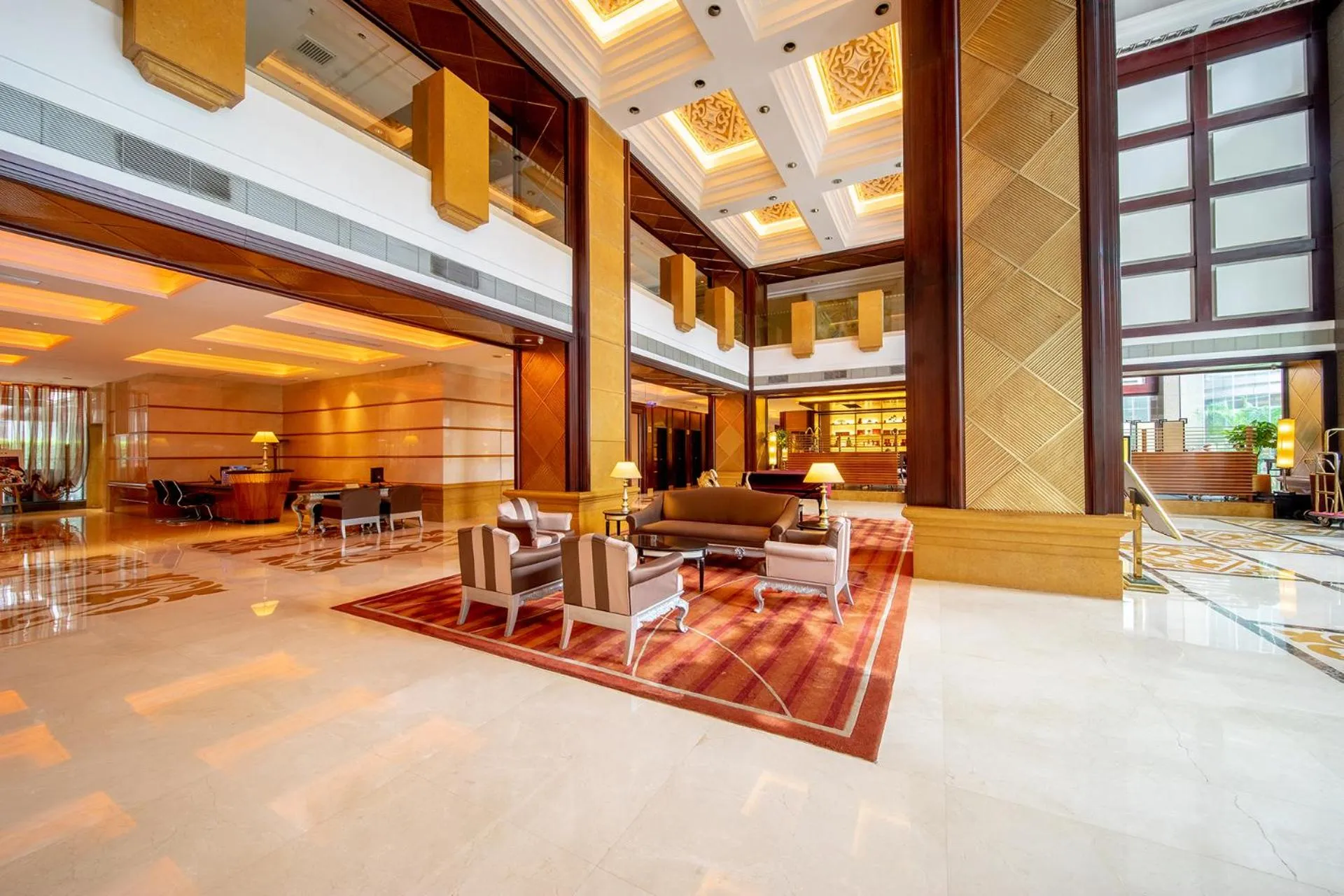 Lobby or reception in Grand International Hotel