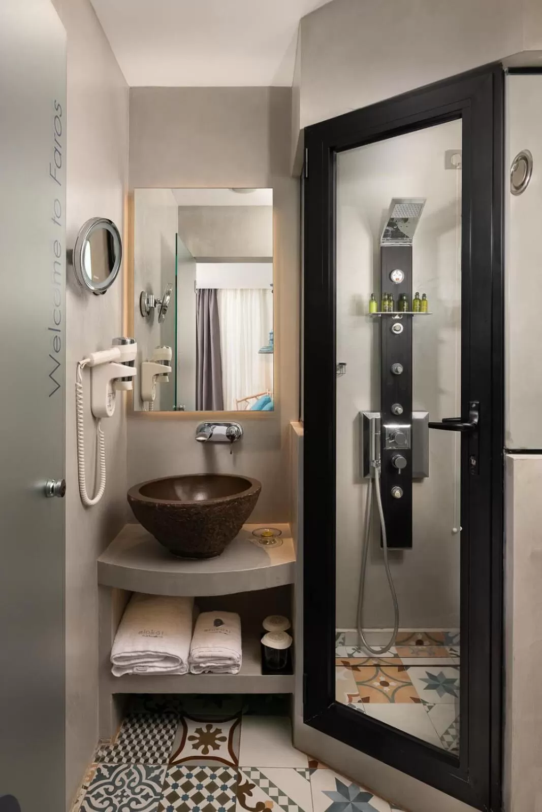 Shower in Elakati Luxury Boutique Hotel - Adults Only