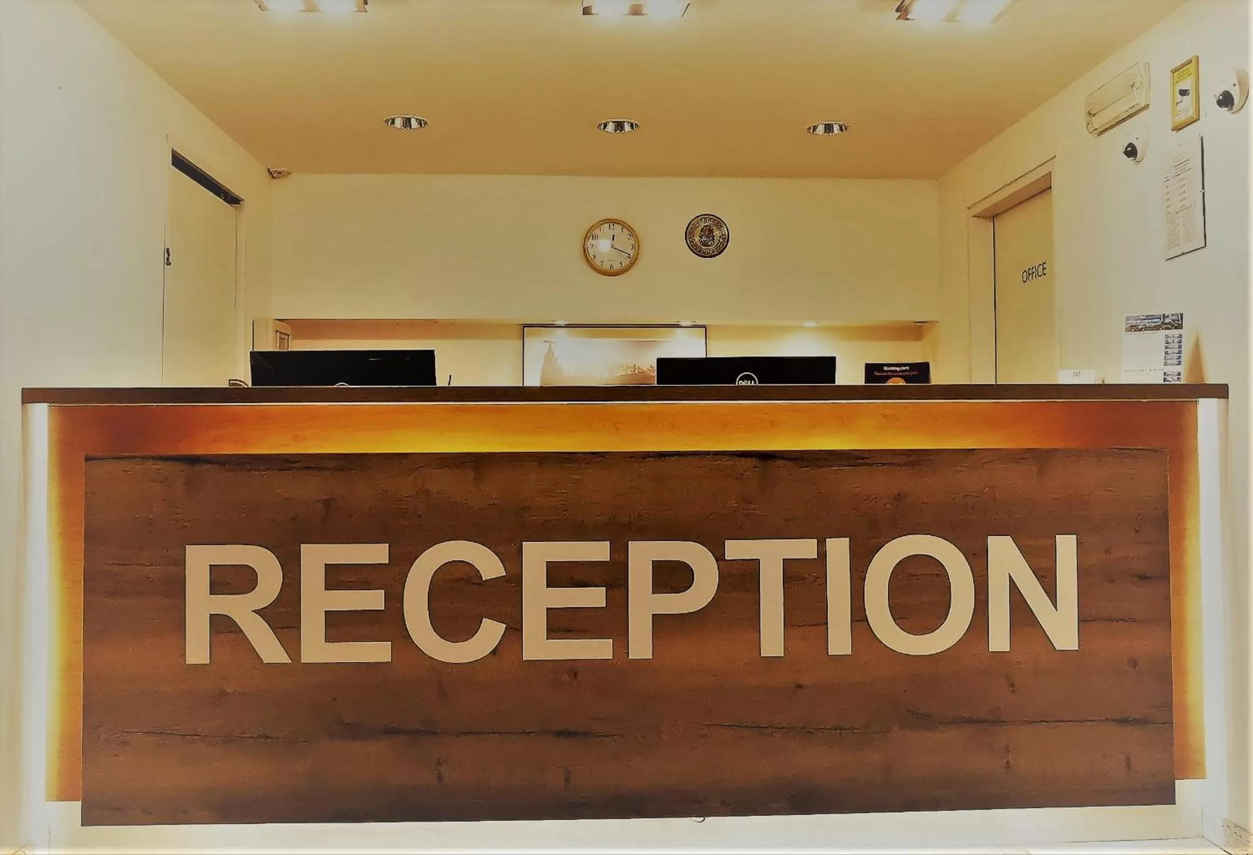 Lobby or reception in Akcent hotel