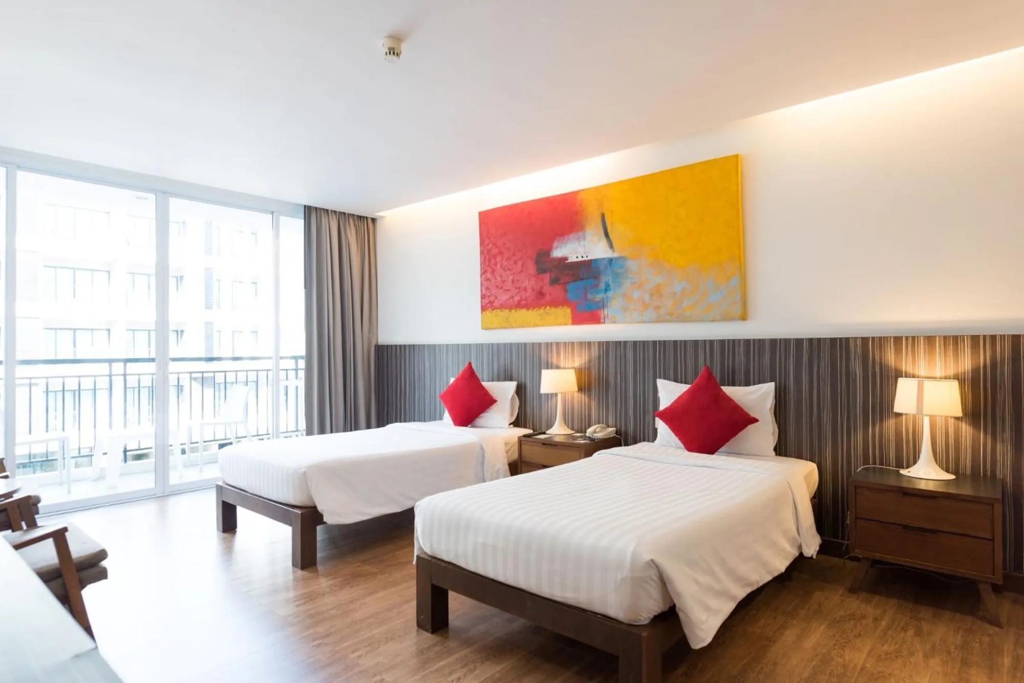 Bed in Hotel J Pattaya