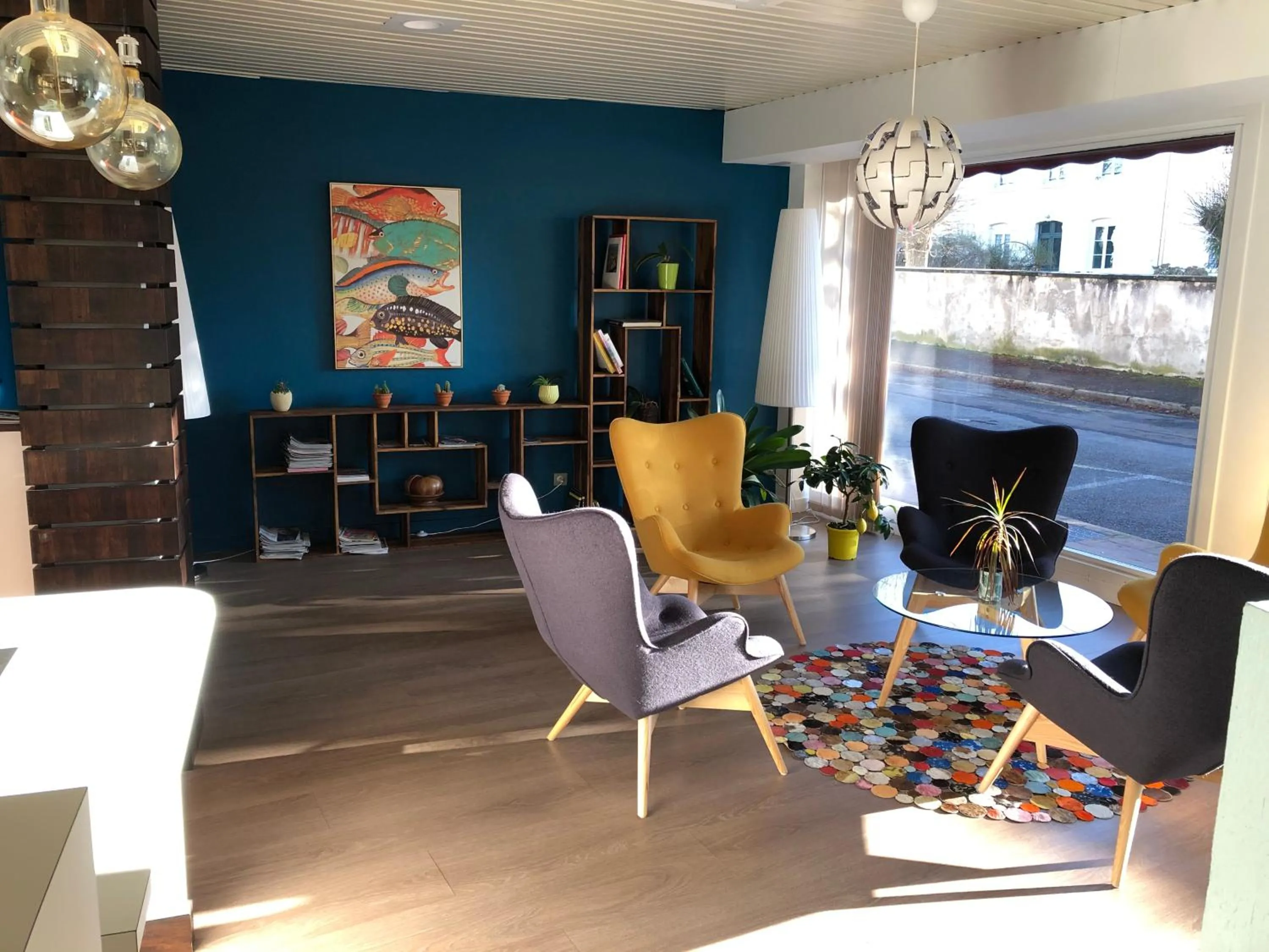 Lobby or reception in Hotel Restaurant Saint-Benoit