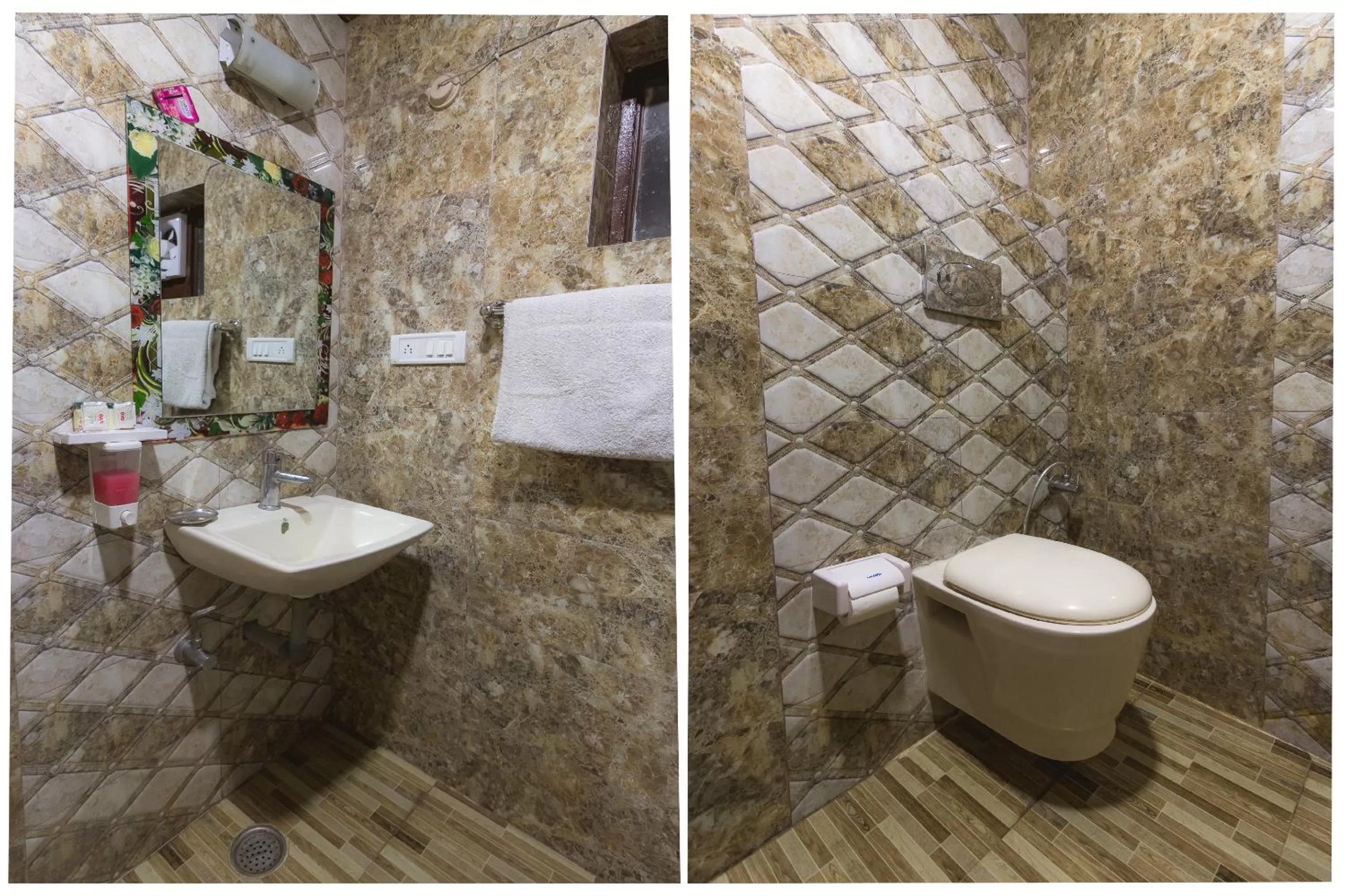 Bathroom in Hotel Himdhara, Near Mall Road Dalhousie