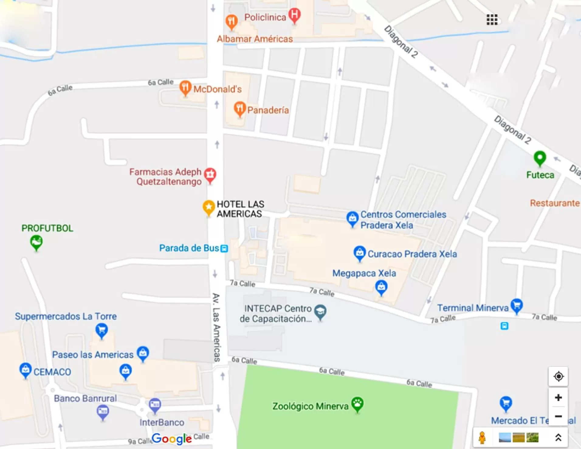 Bird's-eye View in Hotel Las Americas