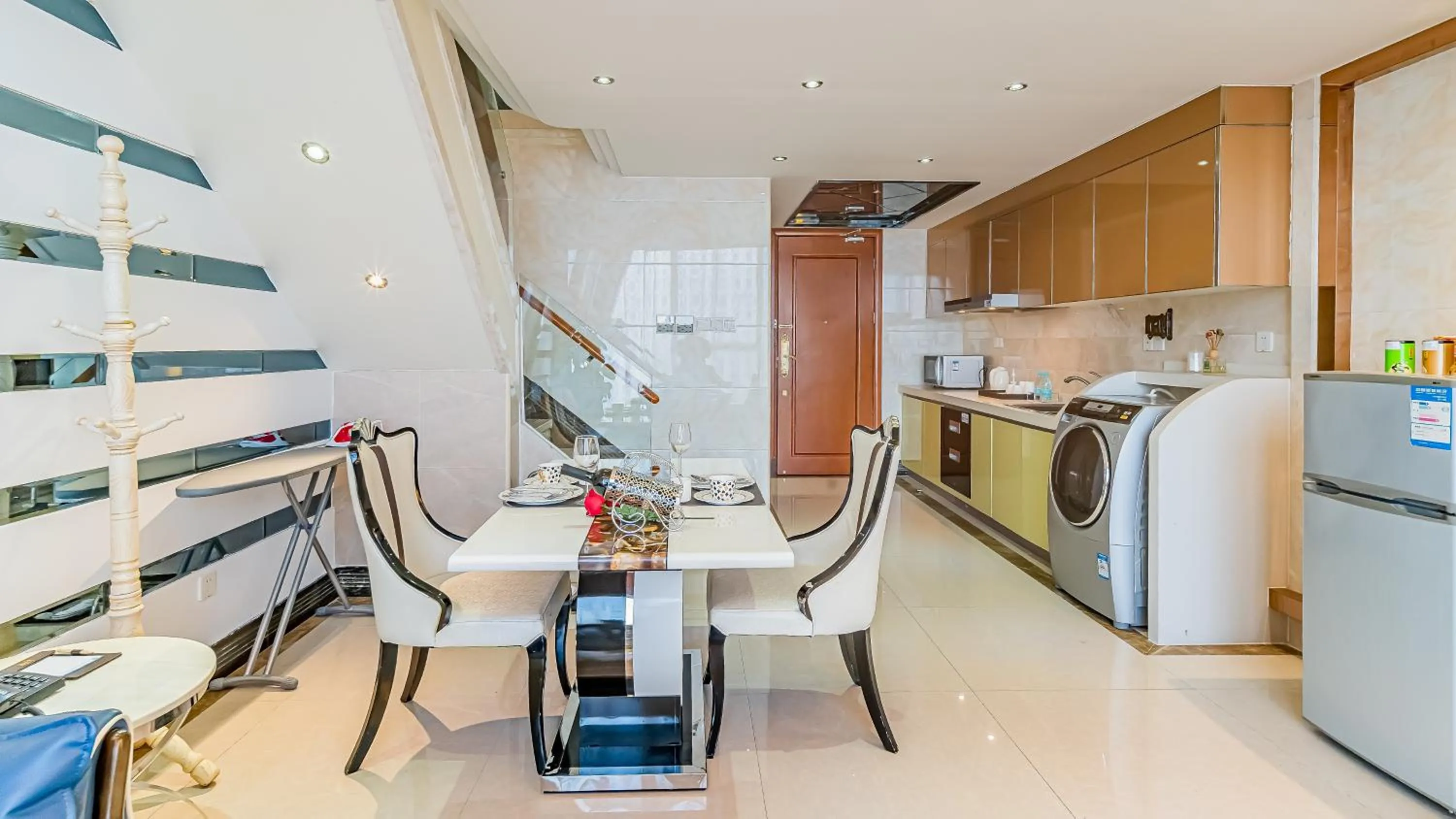 Kitchen or kitchenette in South & North International Apartment Beijing Road