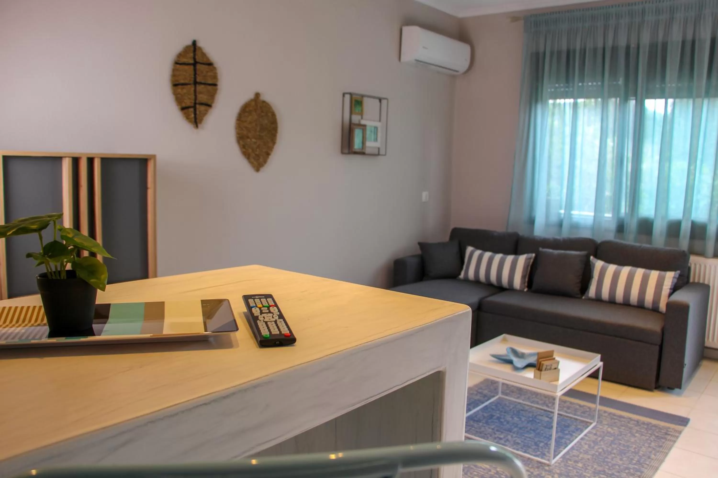 Living room in Lamprini's Deluxe Studios