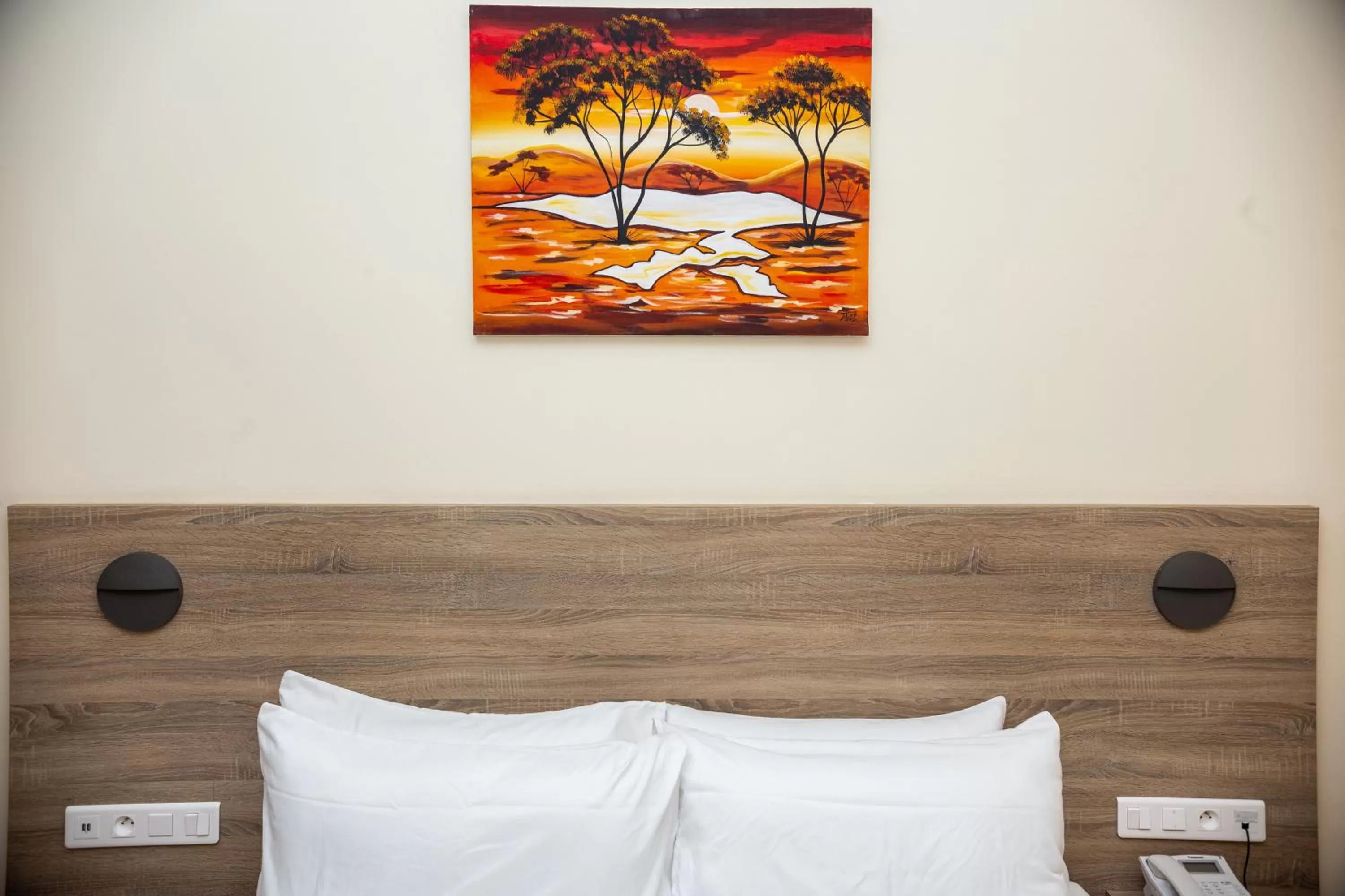 Bed in Silver Moon Hotel