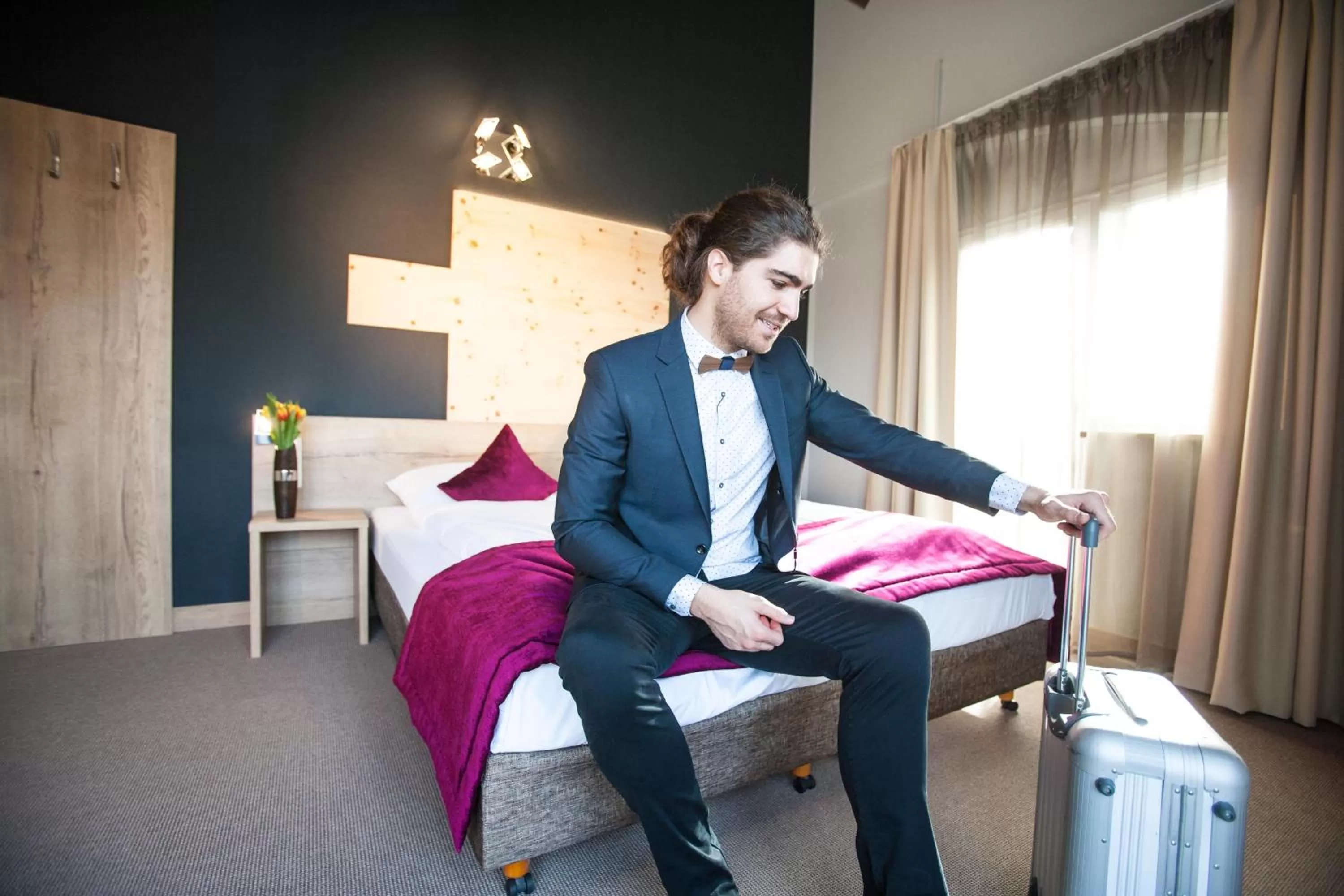 People, Bed in Amalienburg - Boutique & Boarding Hotel