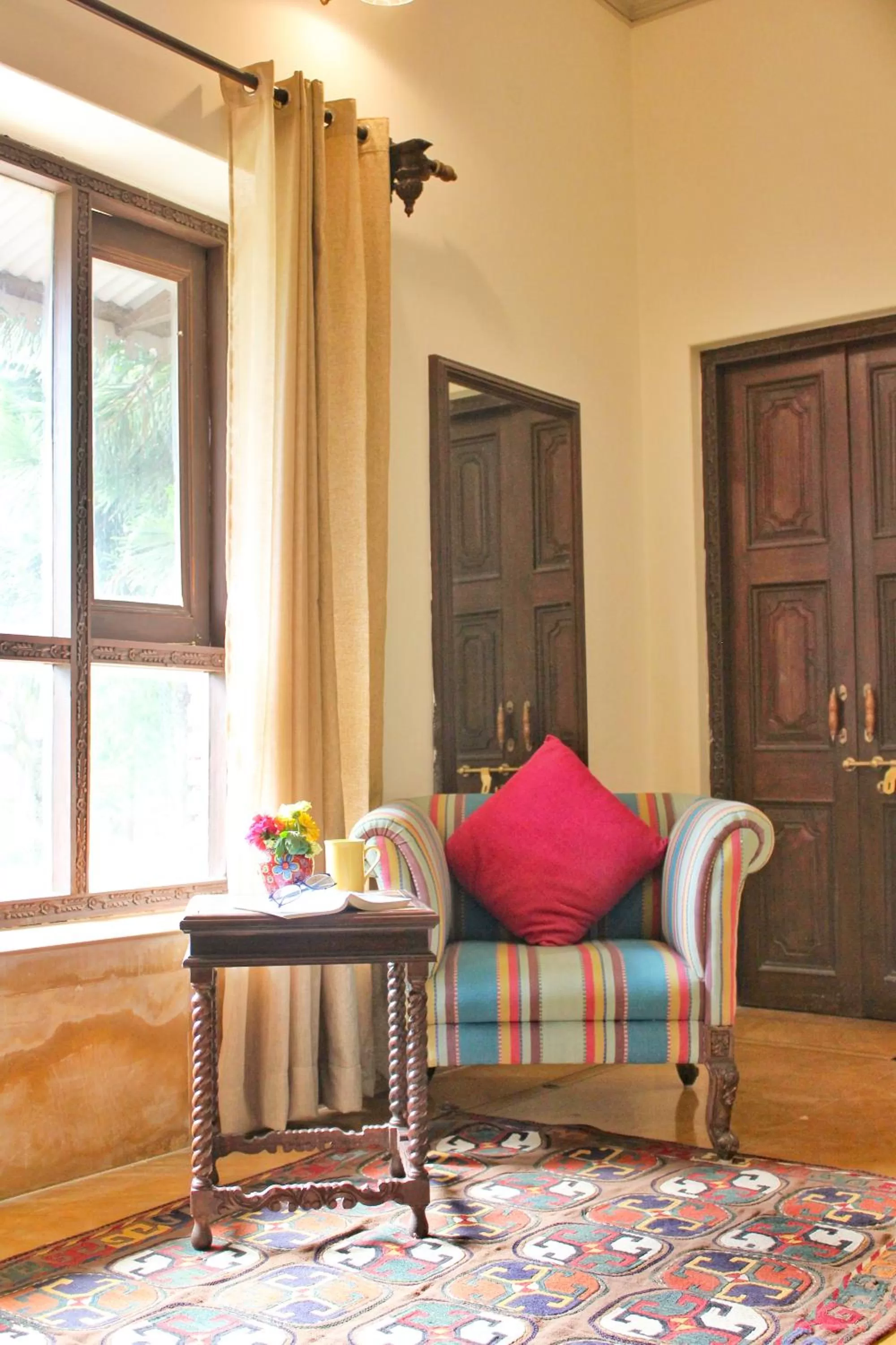 Seating area in Tree of Life Resort Dehradun Foothills