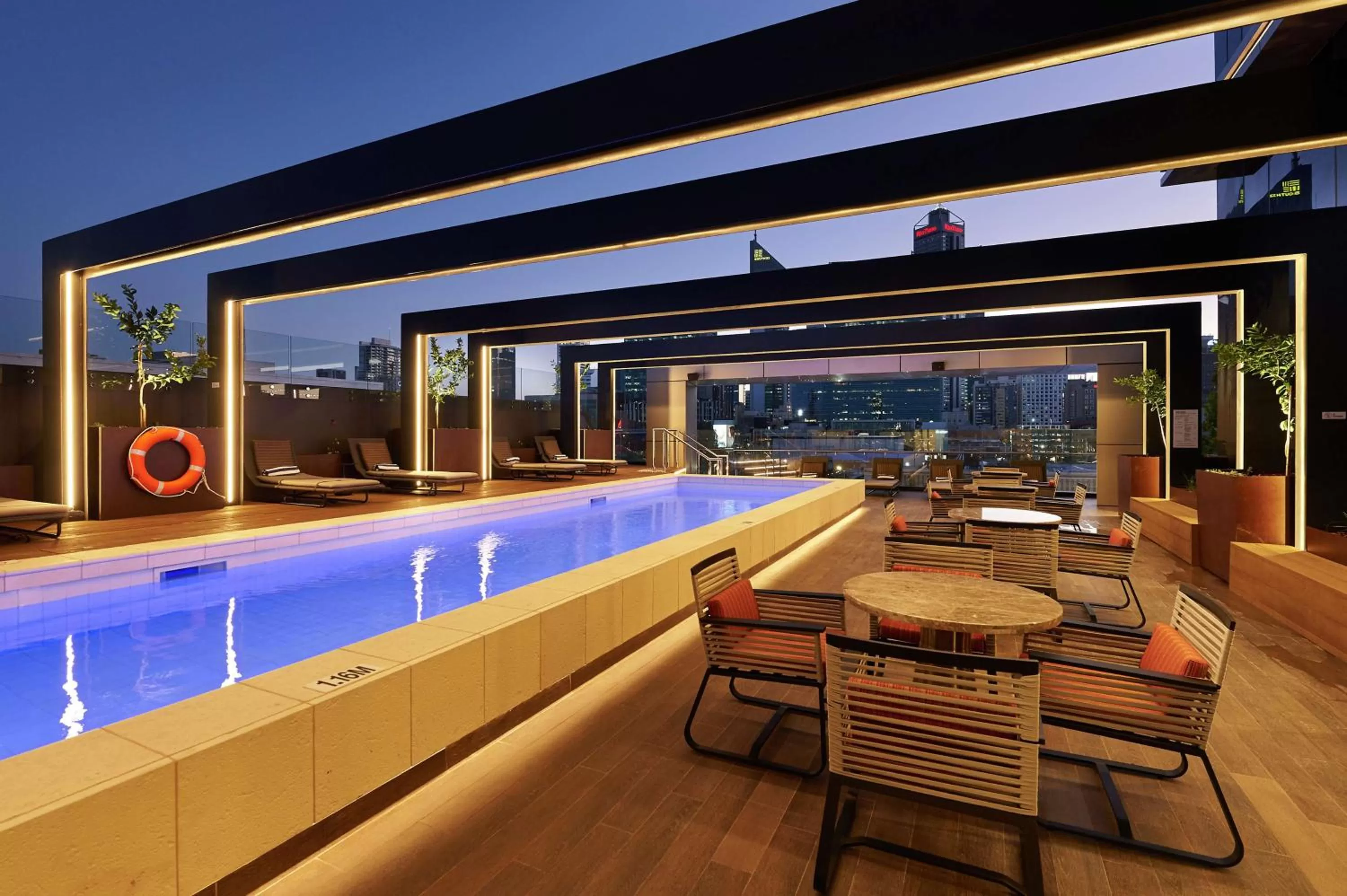 Pool view in Doubletree By Hilton Perth Northbridge