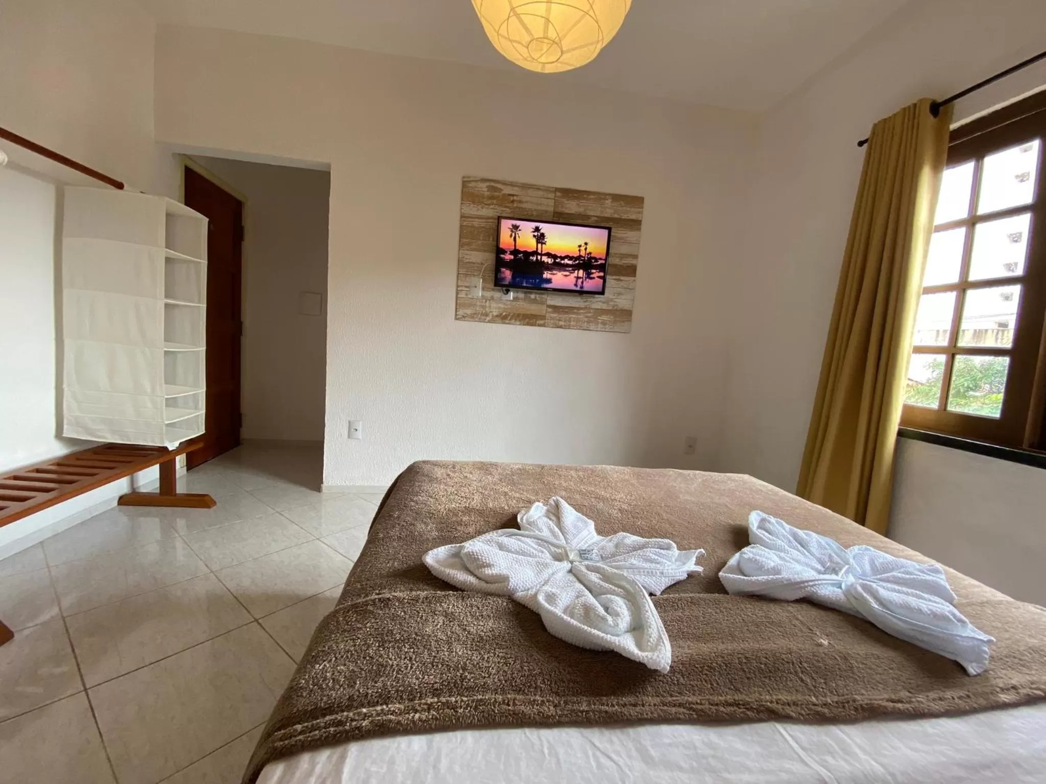 Bed in Refúgio Pousada Fortaleza