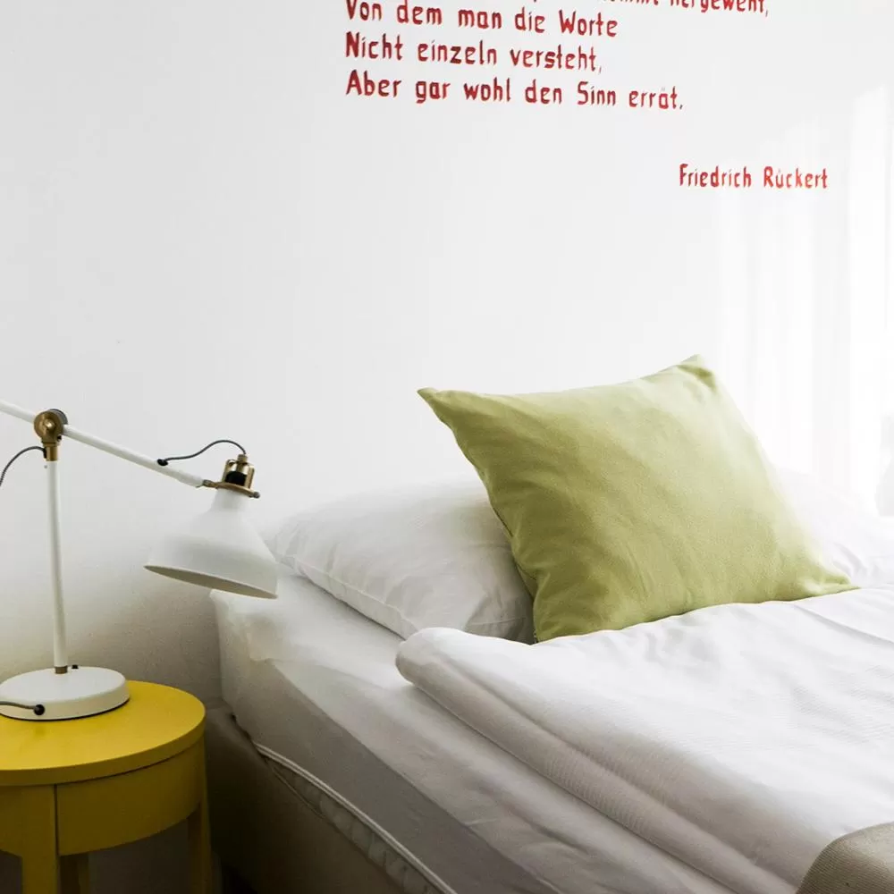 Bed in Hotel Villa Rückert