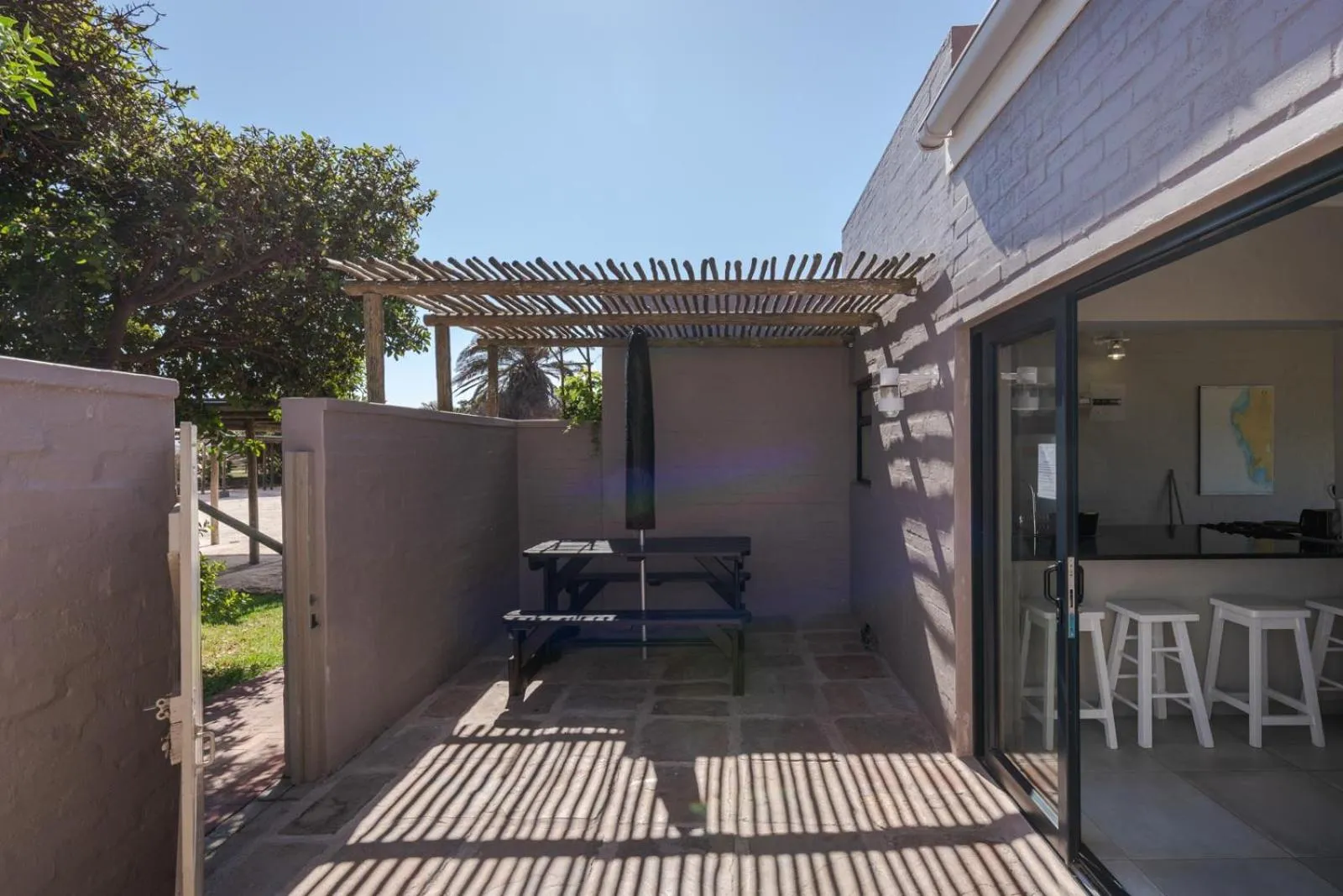 Patio in Blue Bay Lodge