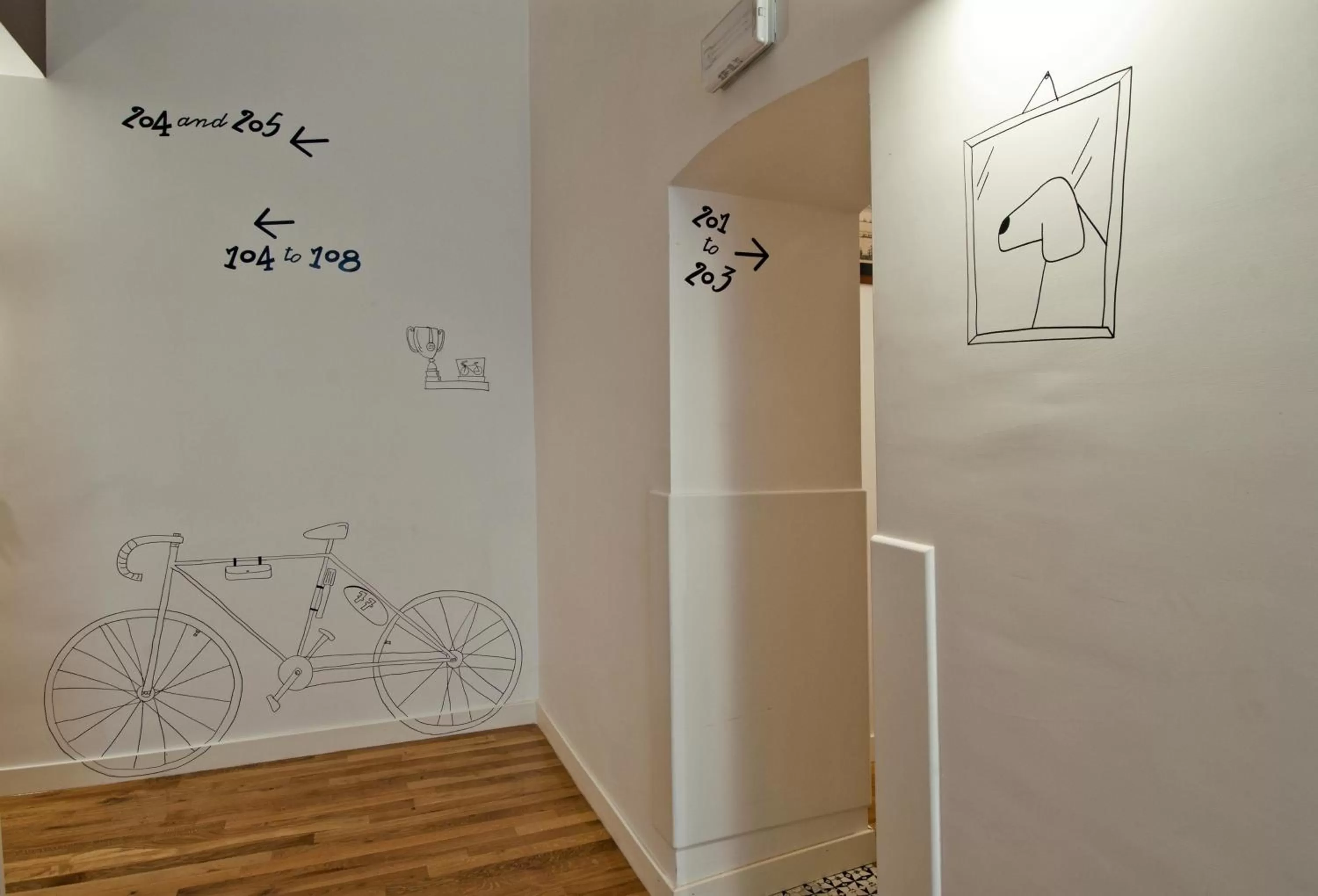 Decorative detail in Hotel Piazza Bellini & Apartments