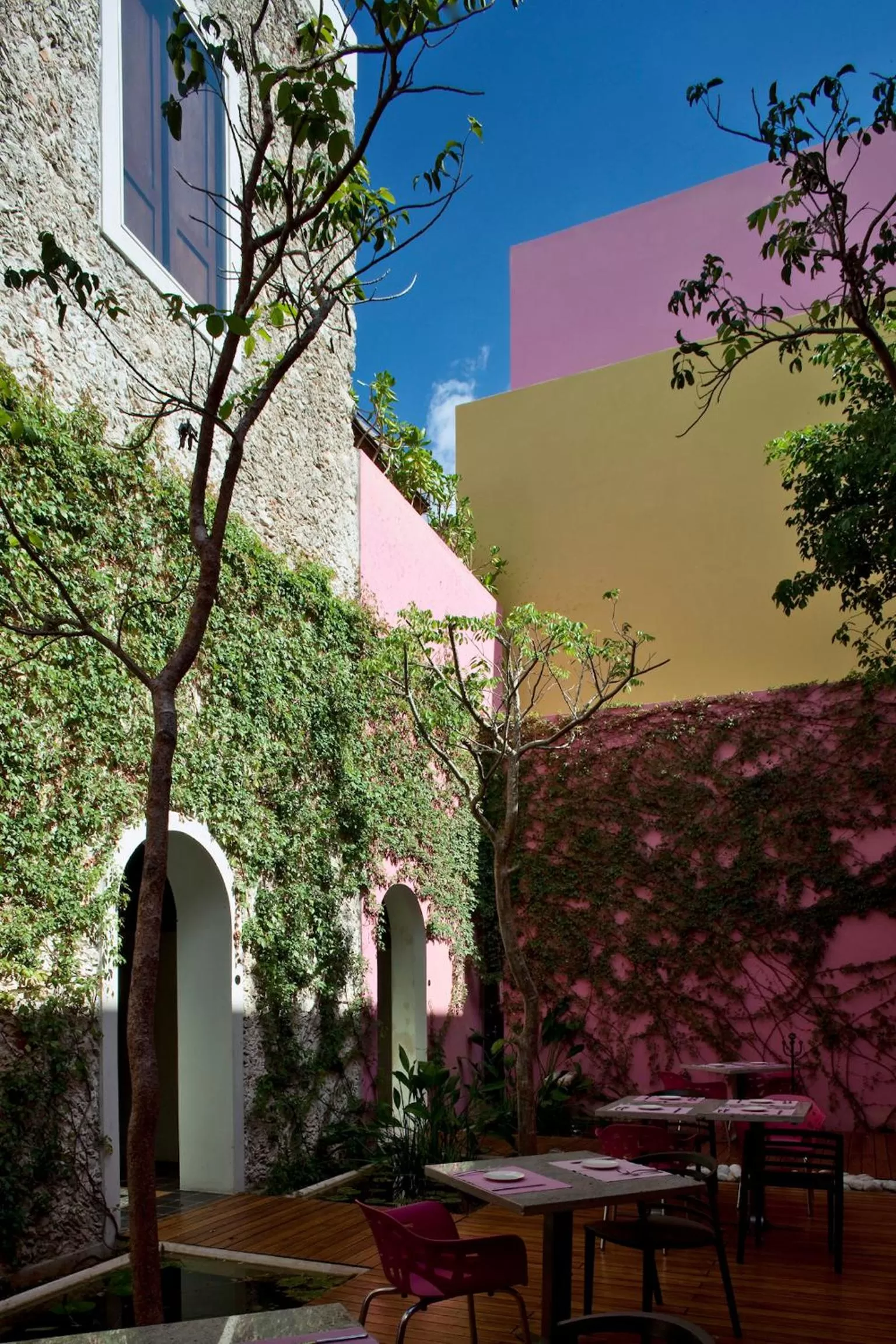 Patio in Rosas & Xocolate Boutique Hotel and Spa Merida, a Member of Design Hotels