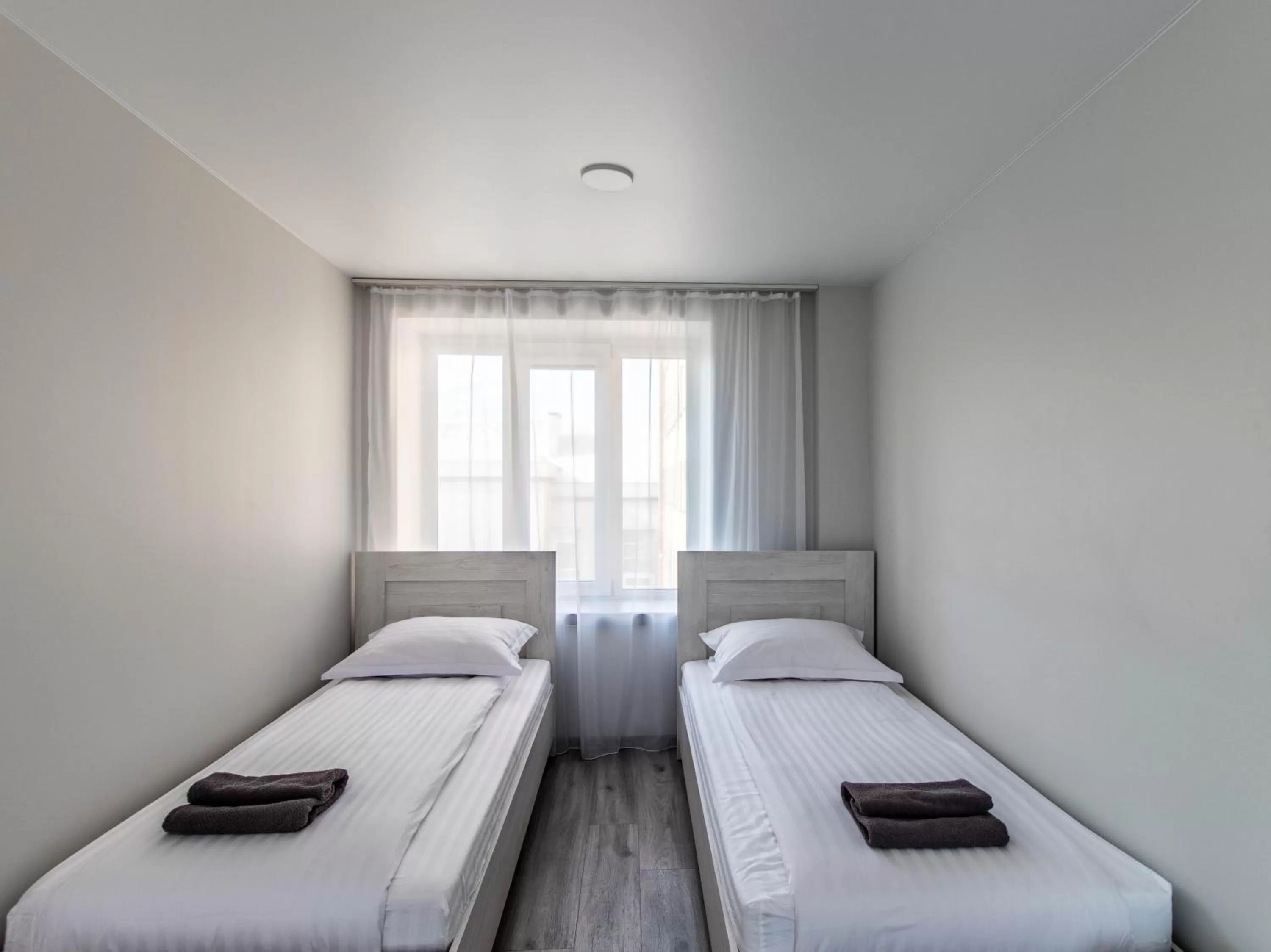 Bed in Dzukija Hotel