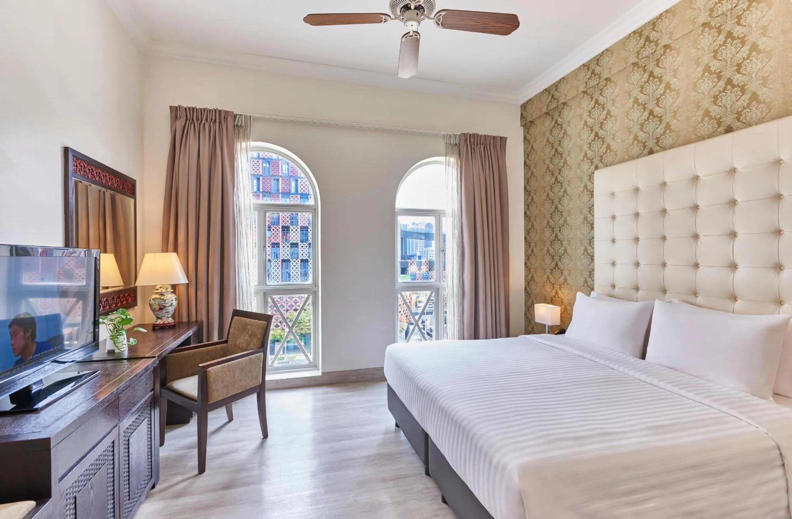 Bedroom, Bed in Village Hotel Albert Court by Far East Hospitality