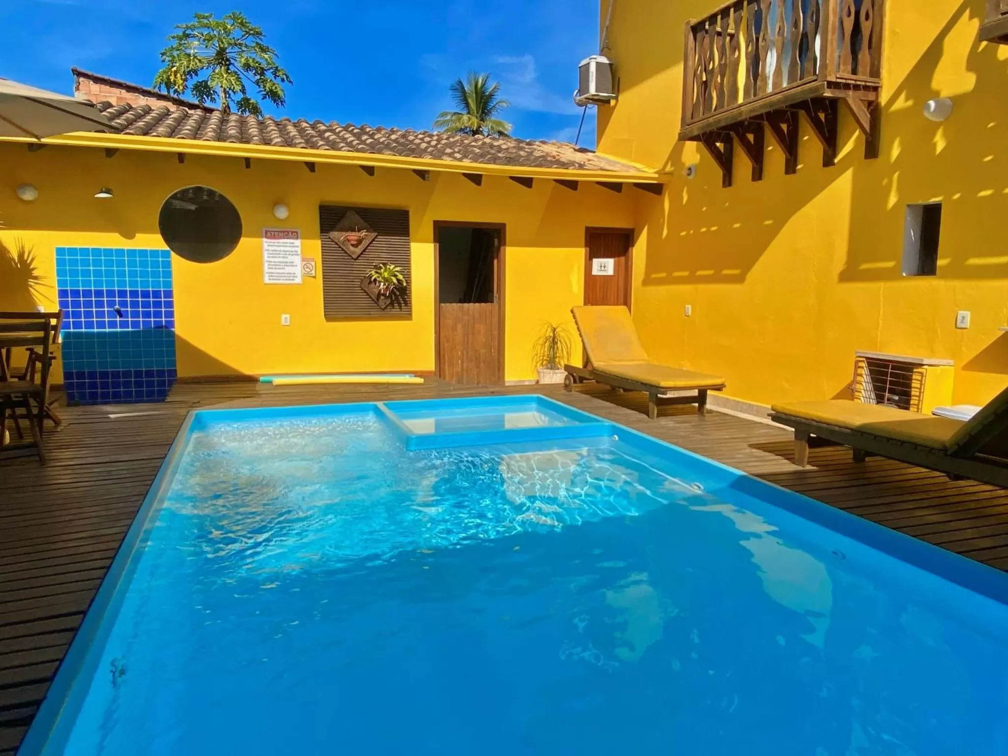 Pool view in Pousada Maravilha de Paraty