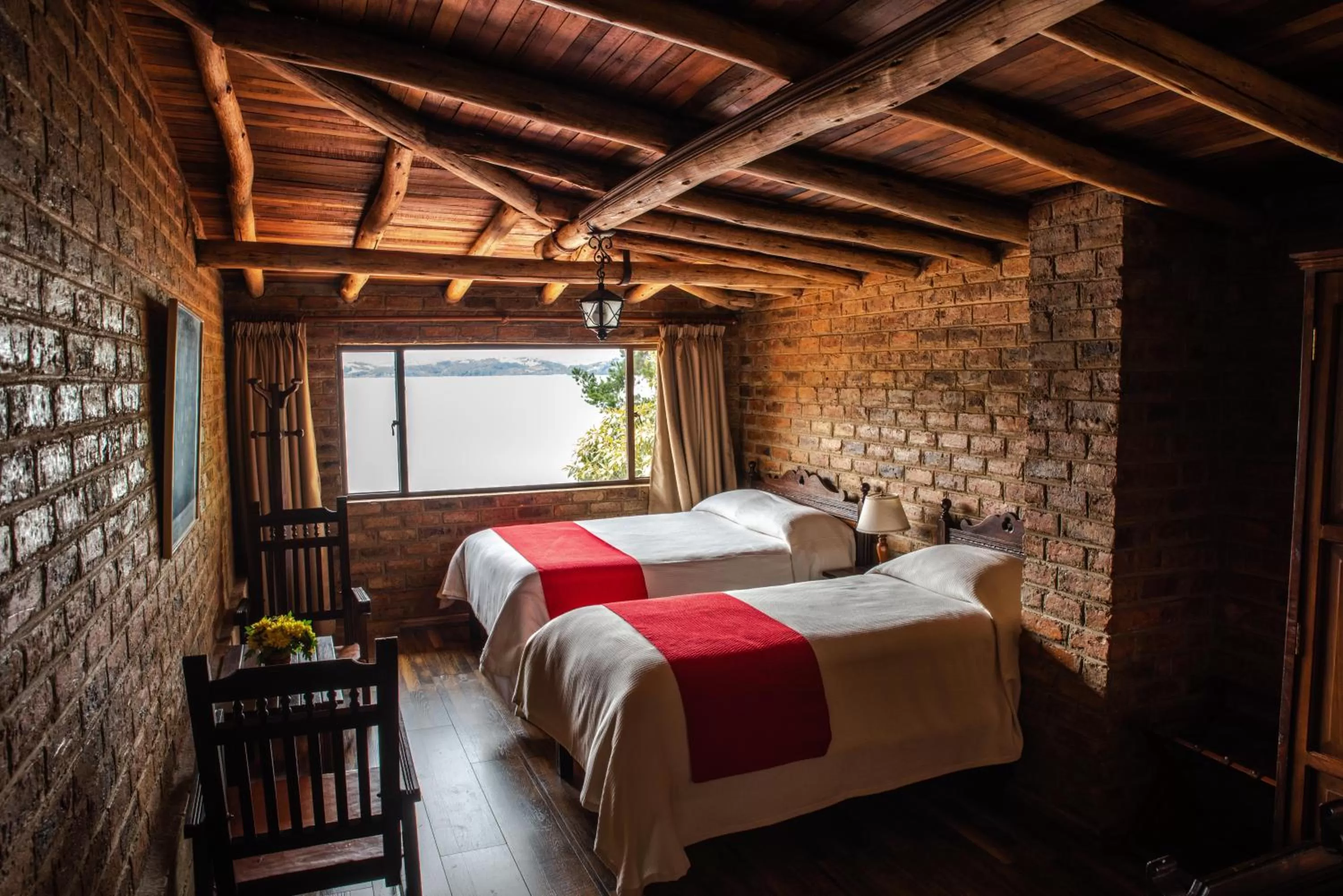 Bedroom in Hotel Refugio Pozo Azul