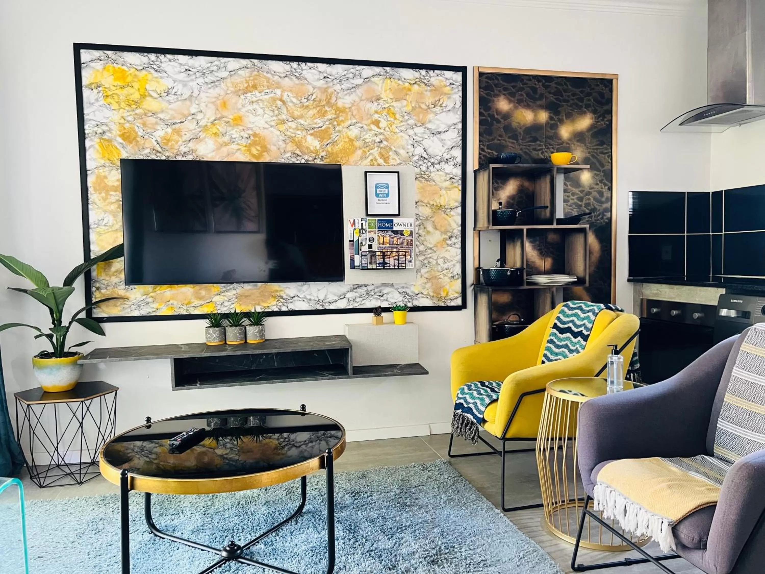 TV/Entertainment Center in 24 On Basil Inventive suites