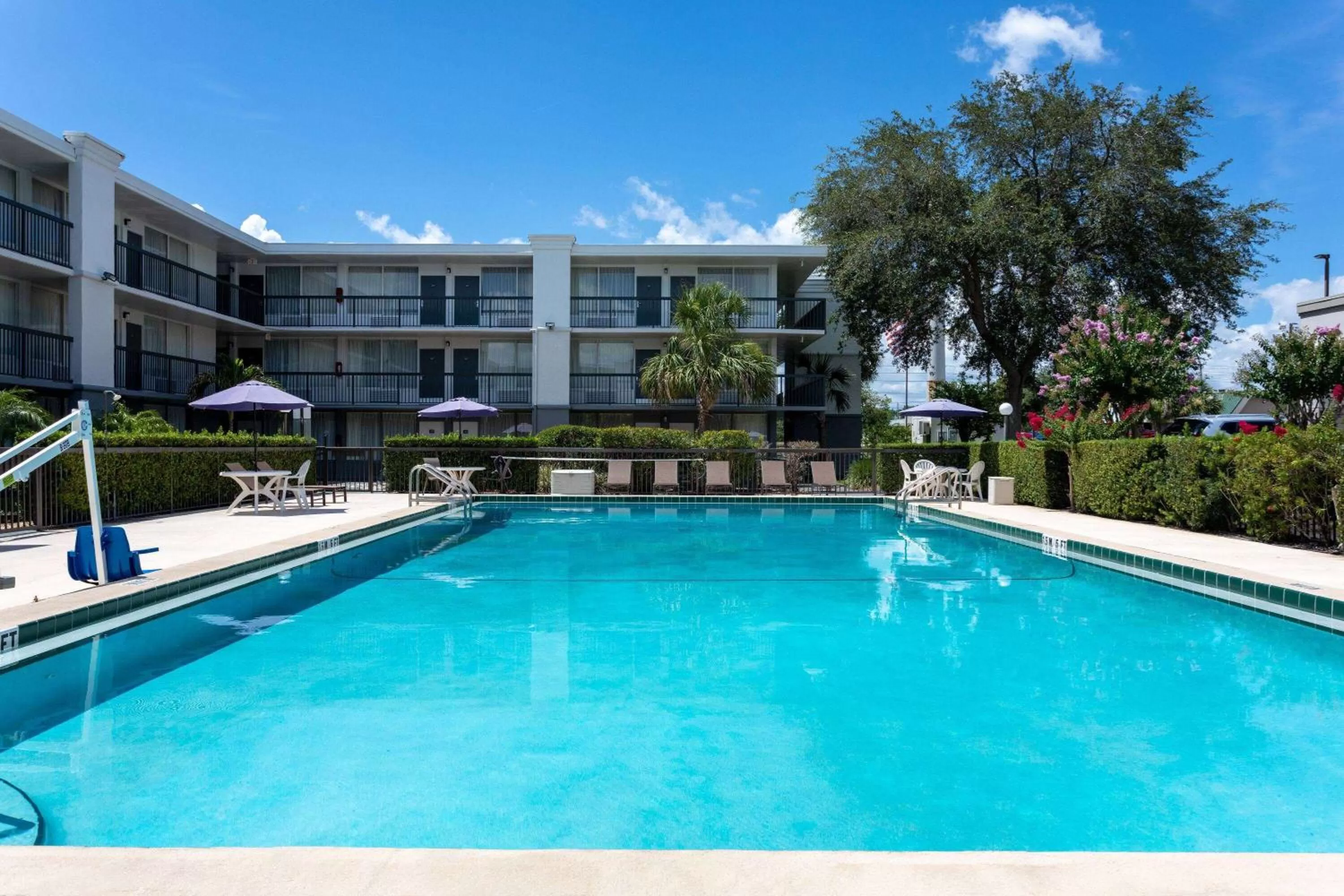 Pool view in Ramada by Wyndham Altamonte Springs Near I-4