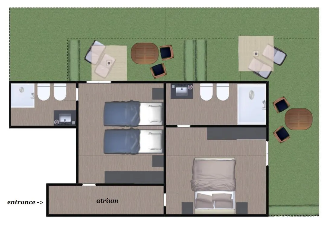 Family Junior Suite with Garden in Hotel & Restaurant Casolare Le Terre Rosse