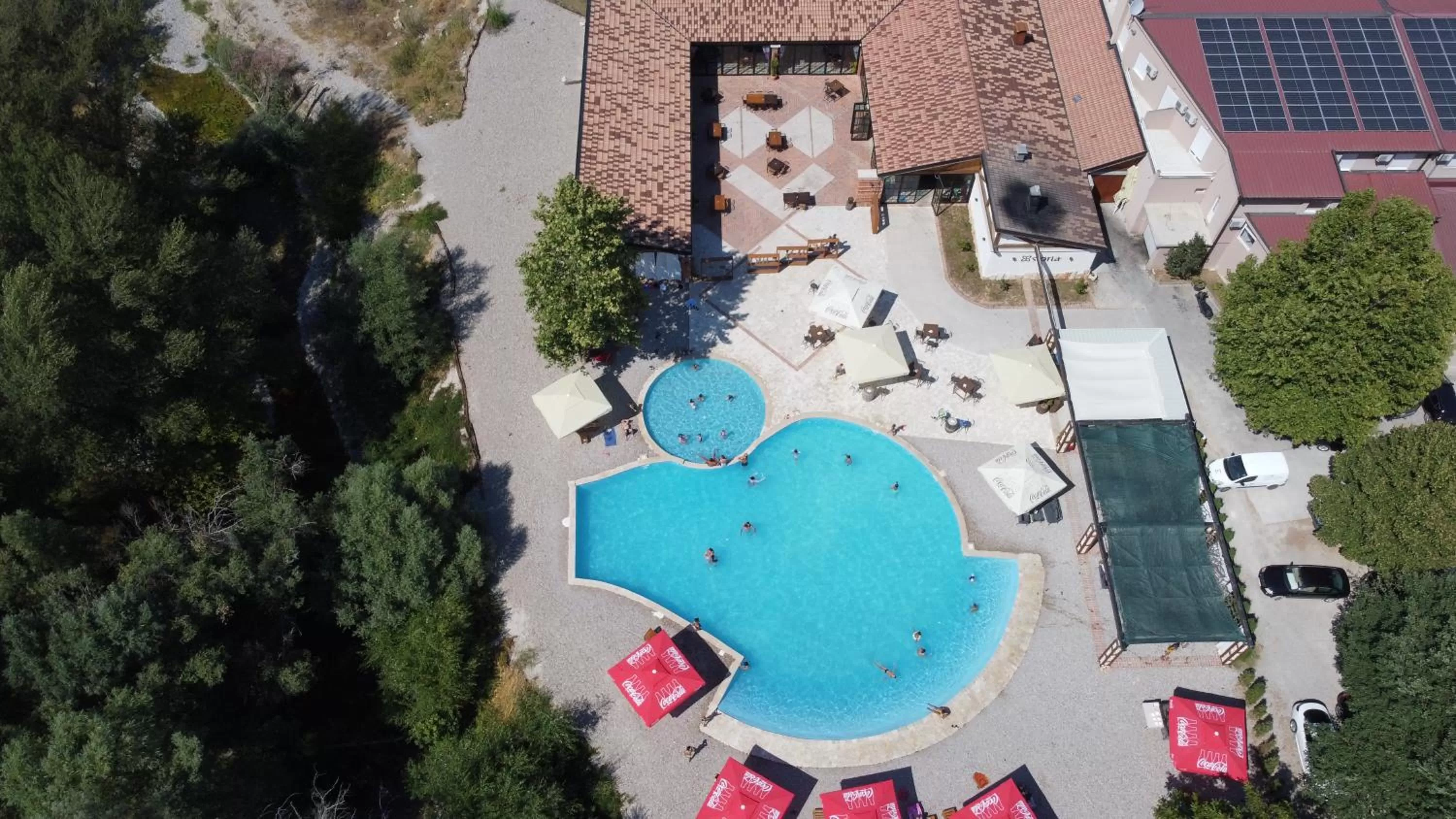 Swimming pool, Bird's-eye View in Hotel Storia