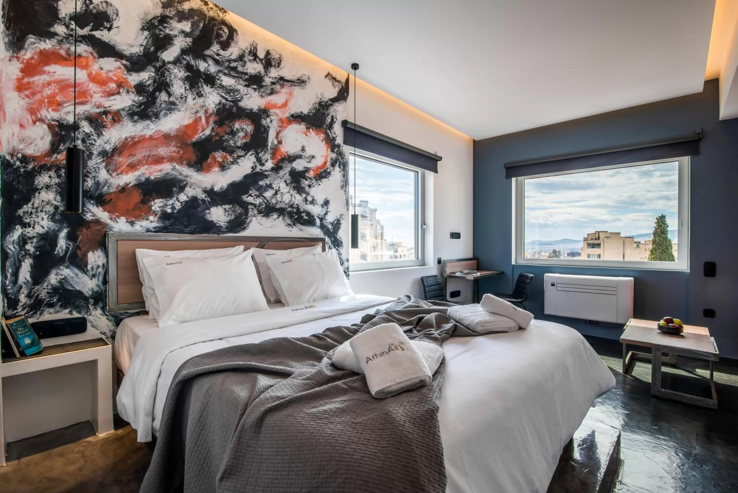 Bed in AthinA STREETAPARTMENTS