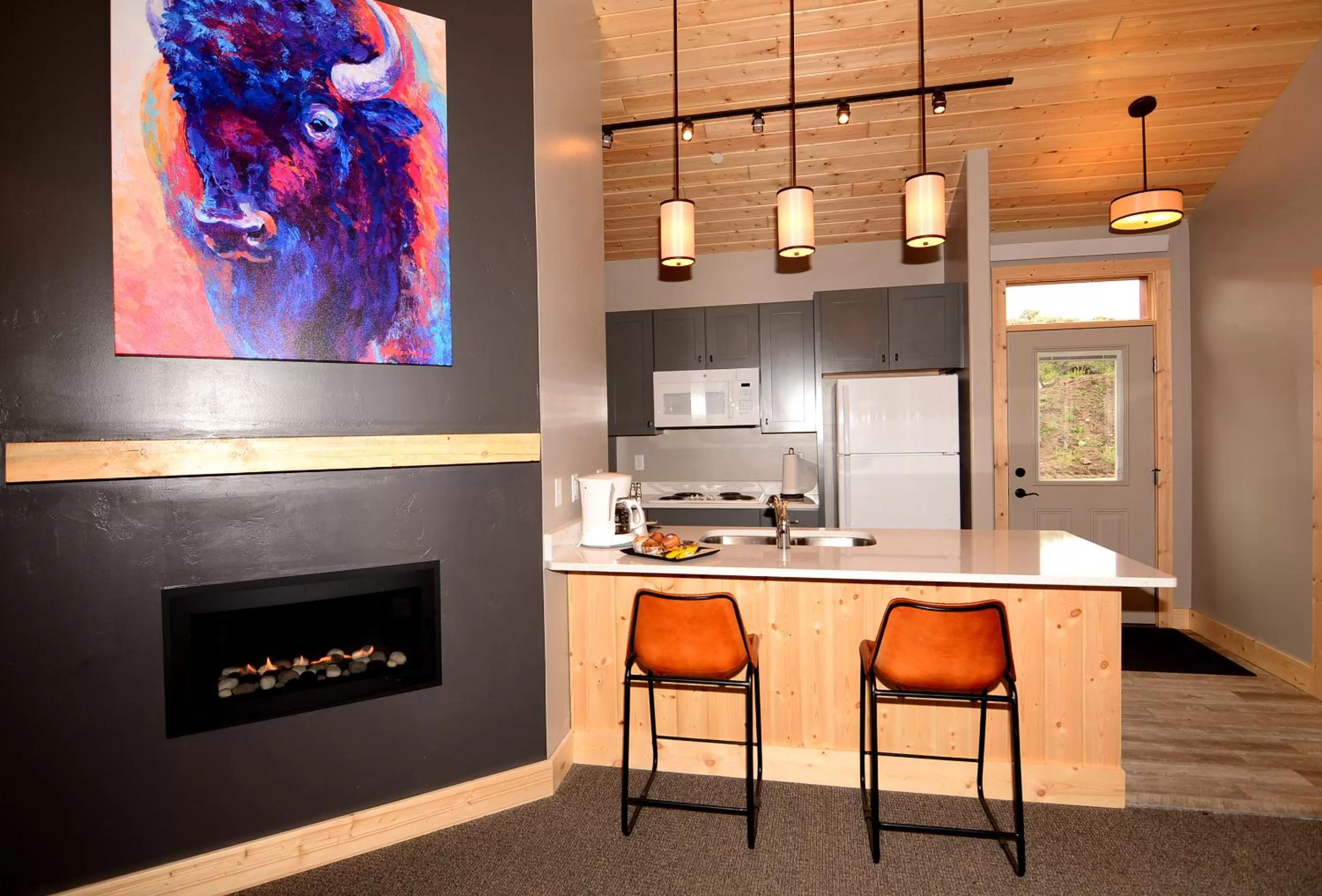 Kitchen or kitchenette in Lakeside Lodge Resort and Marina