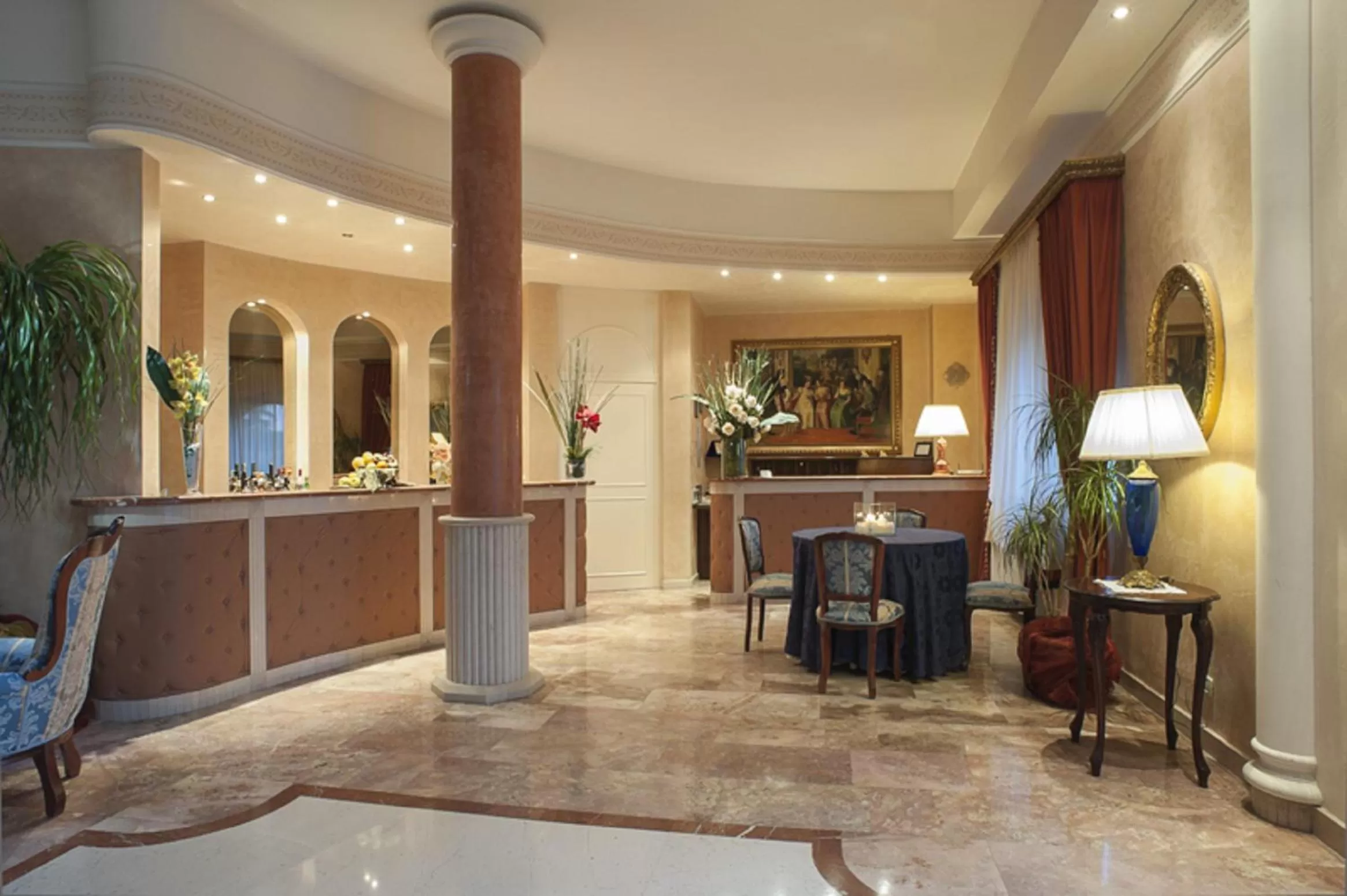 Lobby or reception in La Corte di Opaka