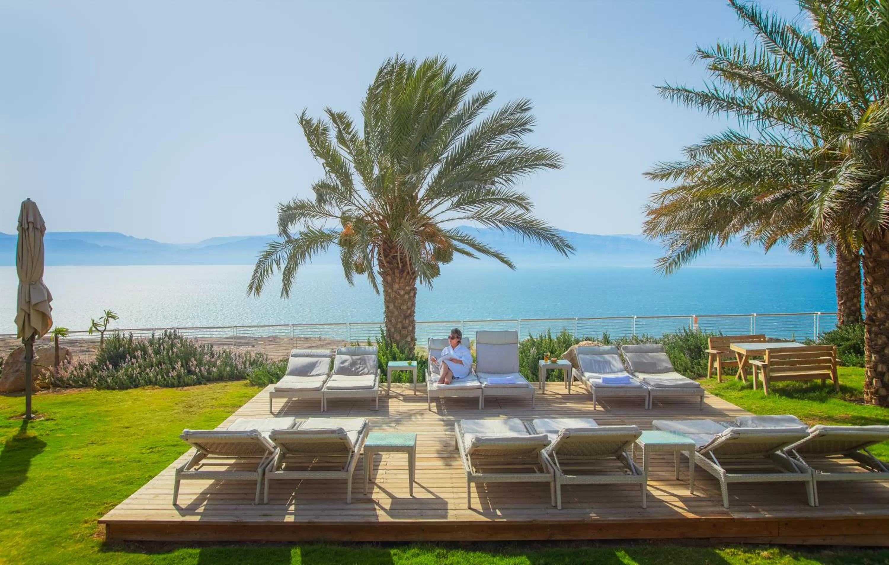 Sea view in Ein Gedi Kibbutz Hotel